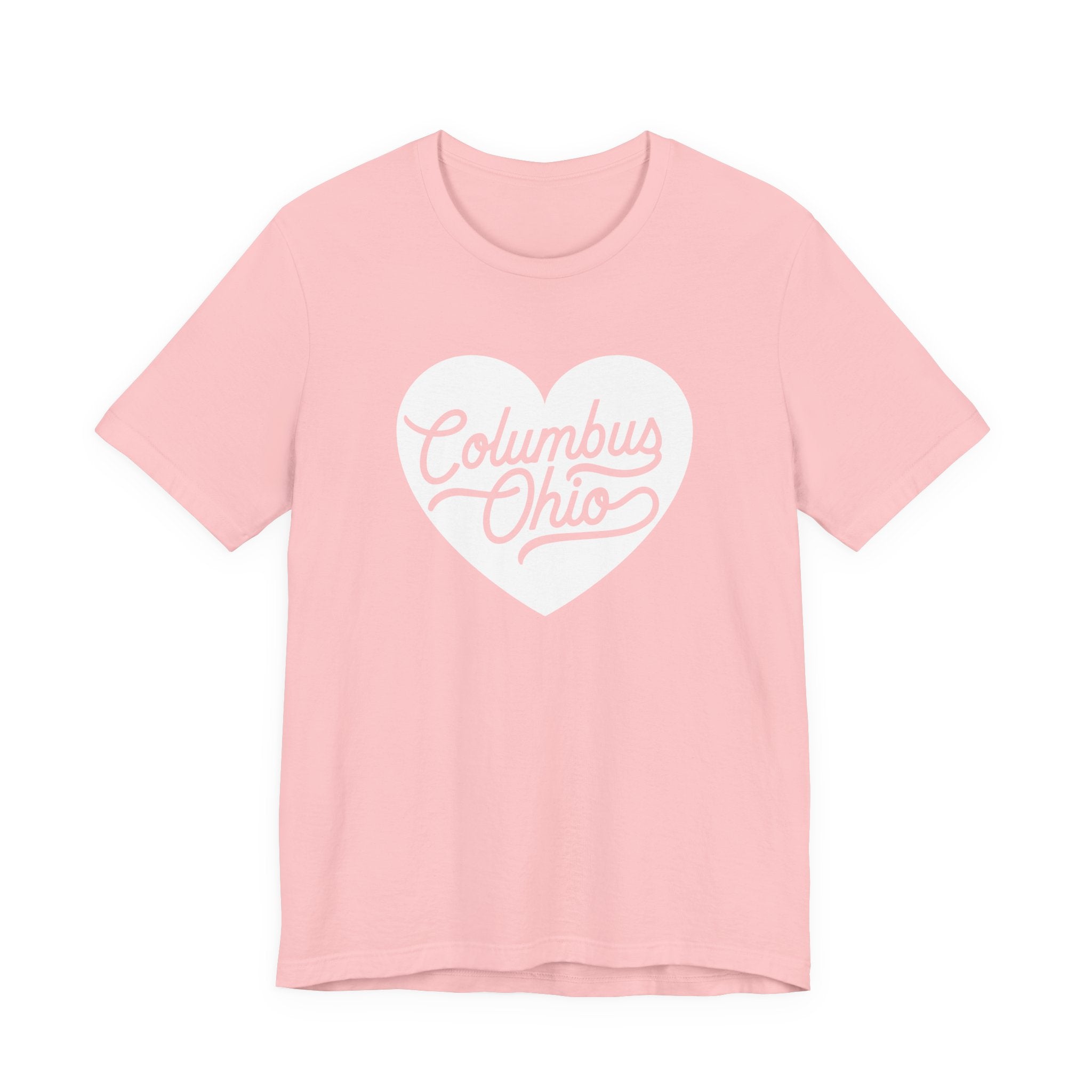 Columbus Ohio Heart T-Shirt - White