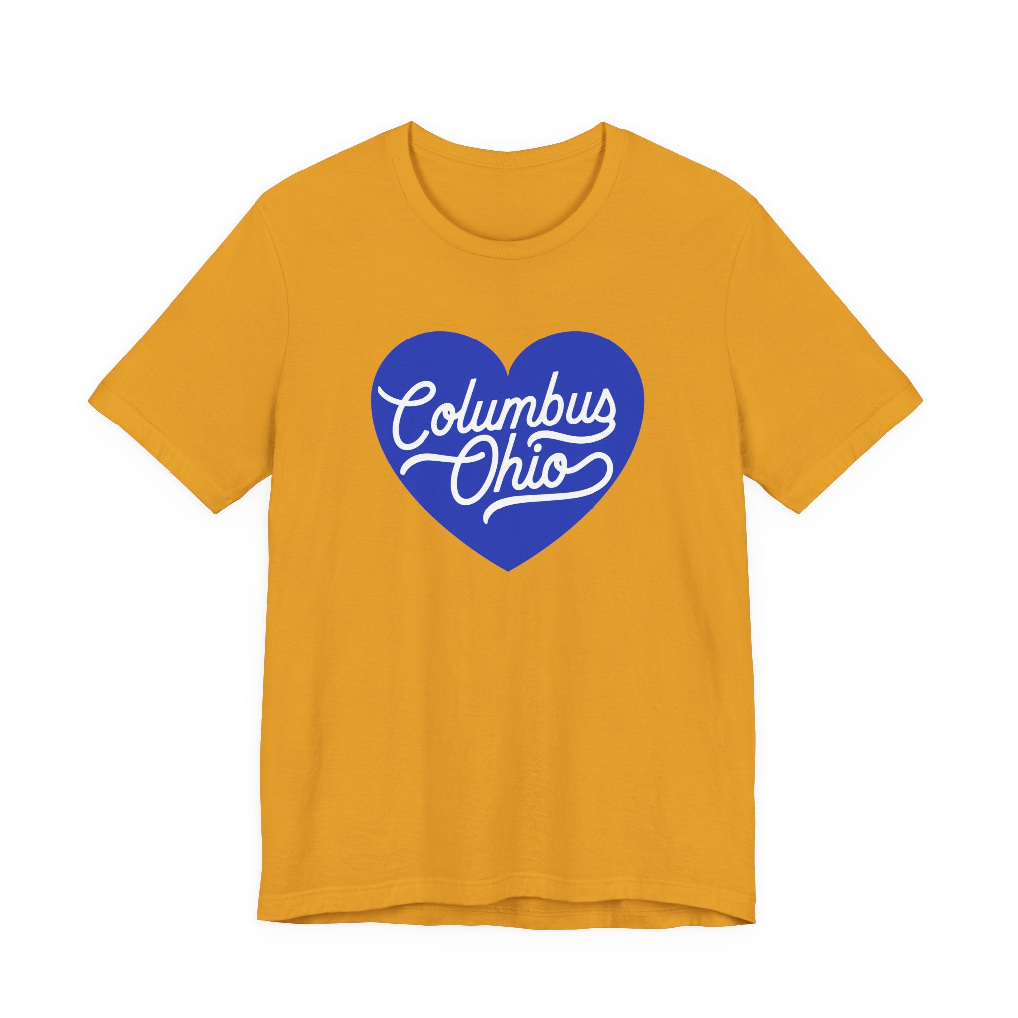 Blue Columbus Ohio Heart - T-Shirt