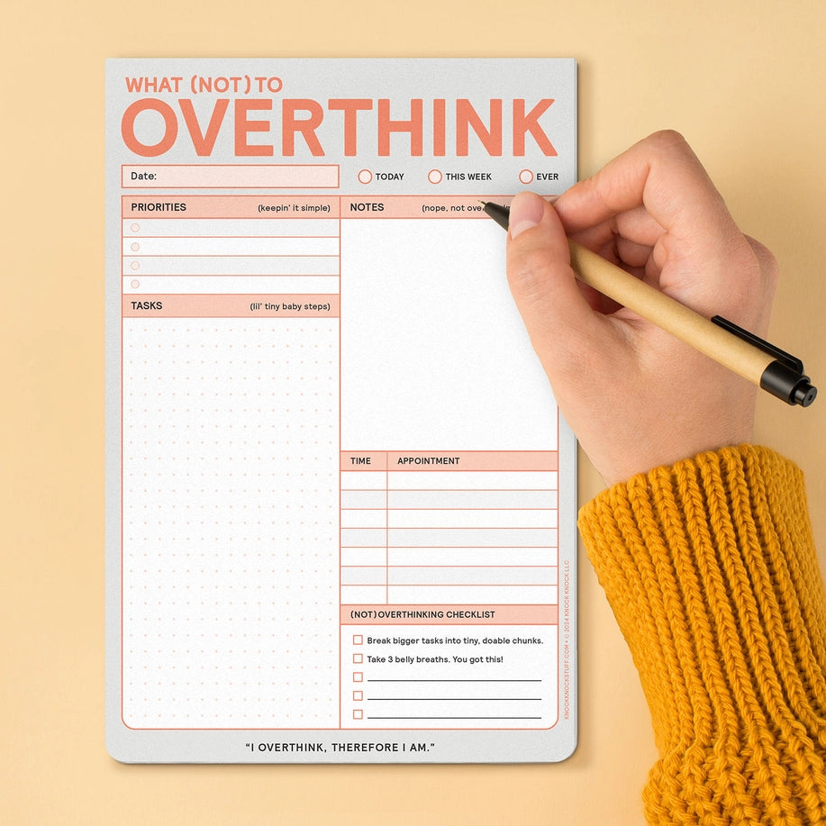 What (Not) To Overthink - Notepad