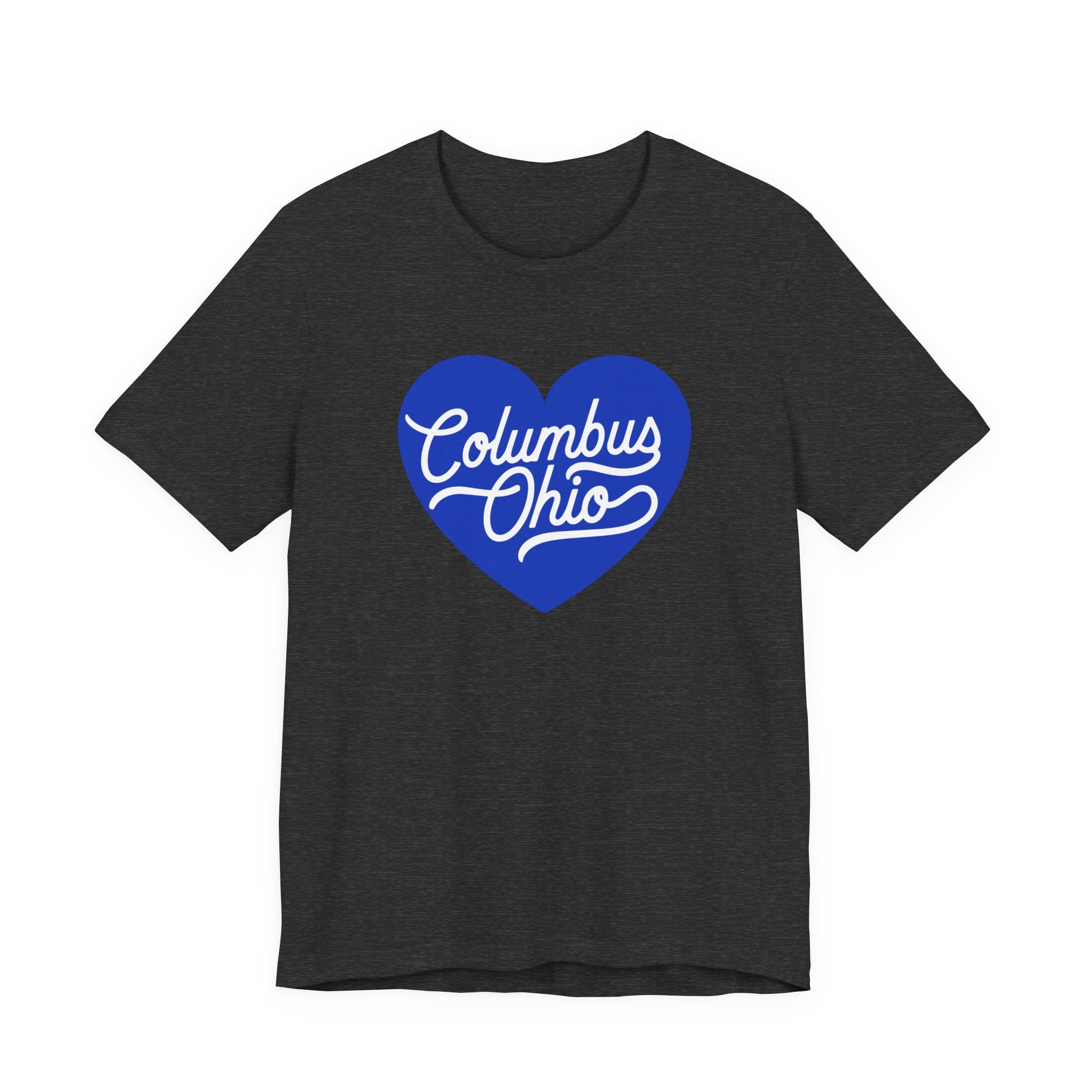 Blue Columbus Ohio Heart - T-Shirt