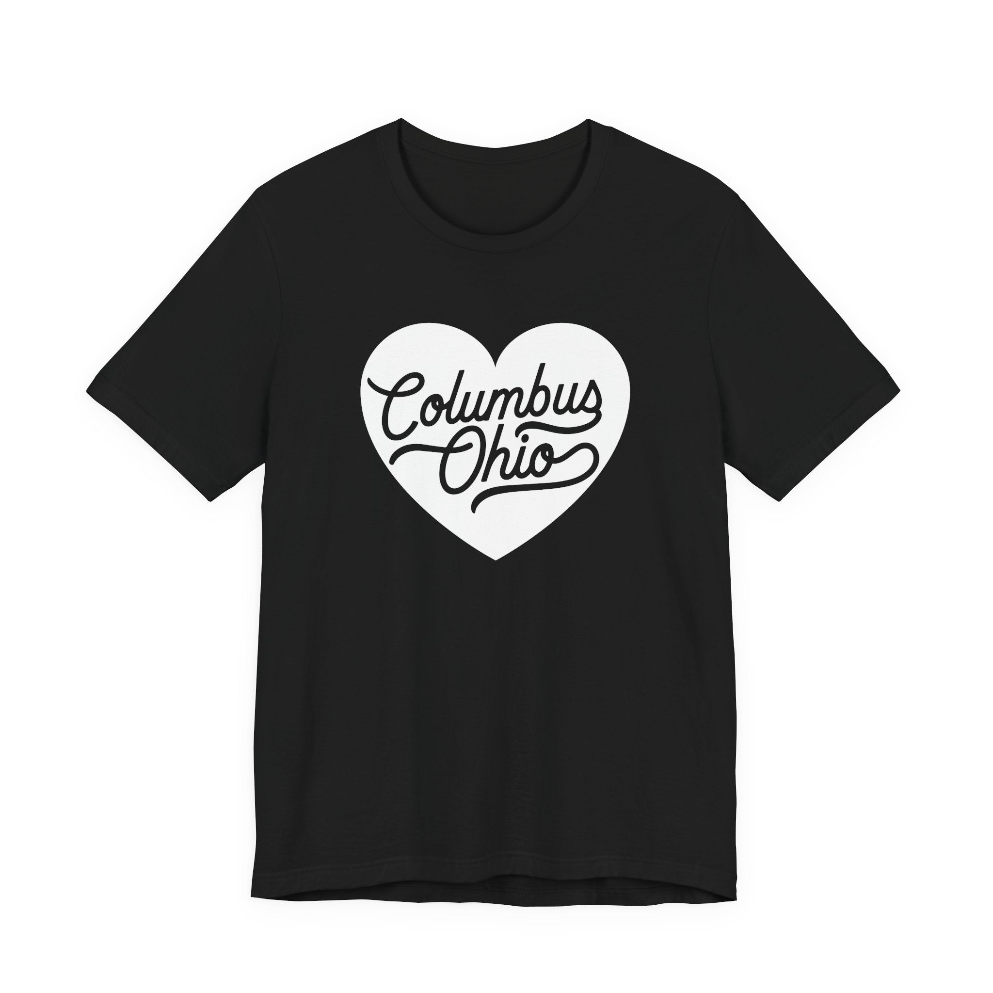 Columbus Ohio Heart T-Shirt - White