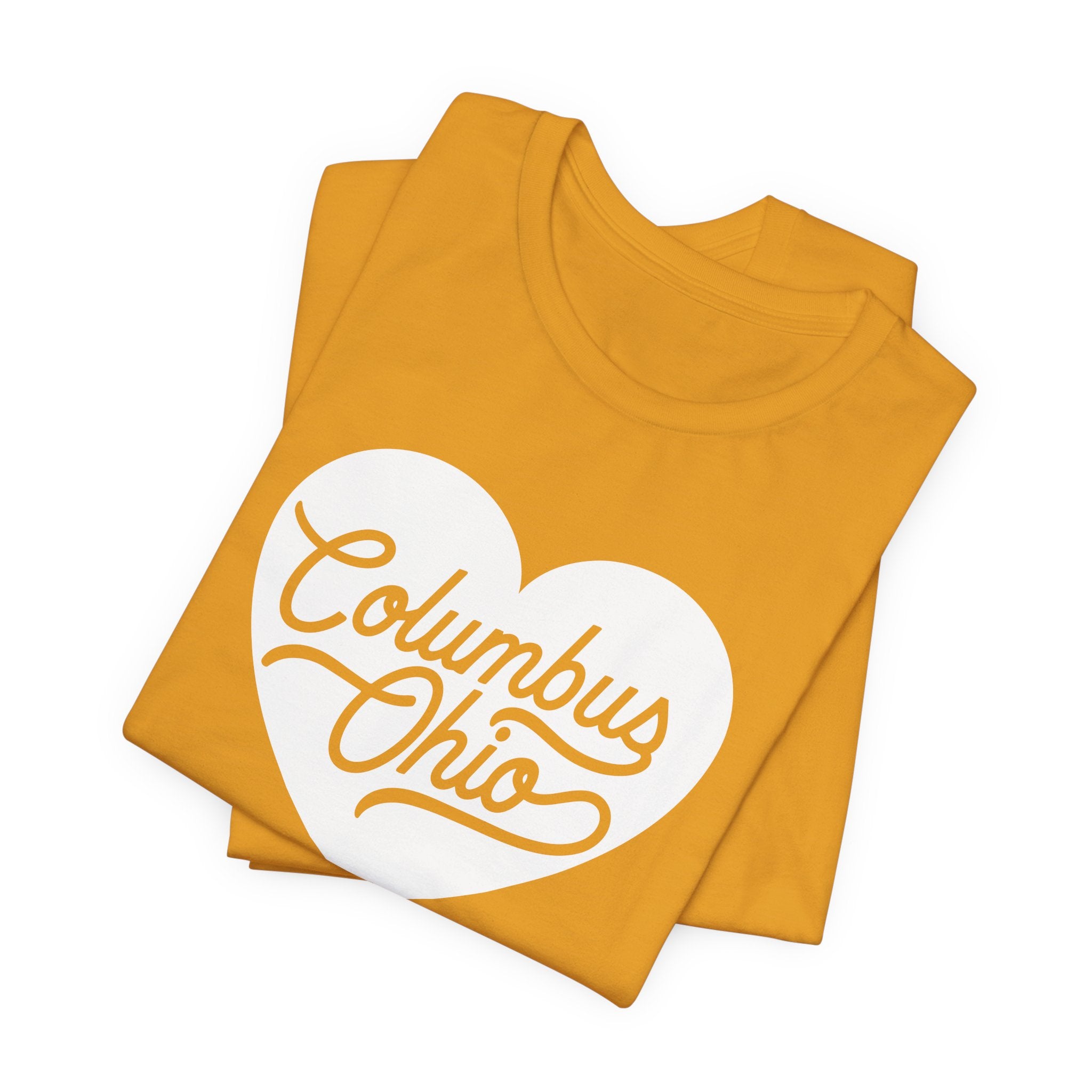 Columbus Ohio Heart T-Shirt - White