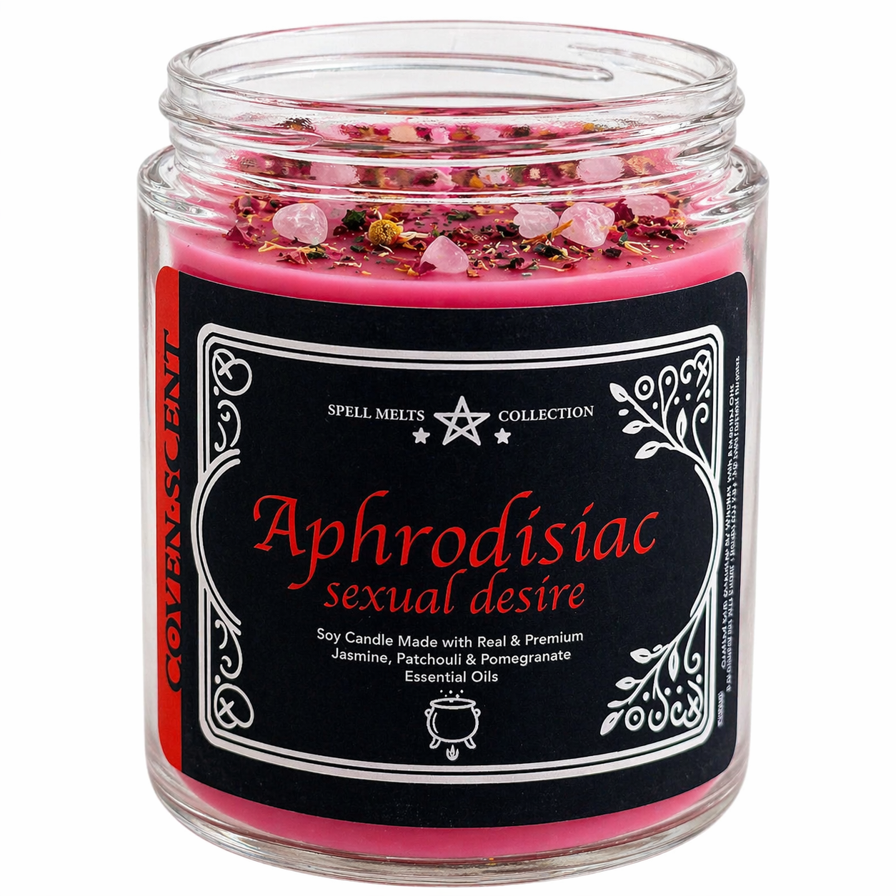 Spell For Aphrodisiac - 8 oz Glass Candle