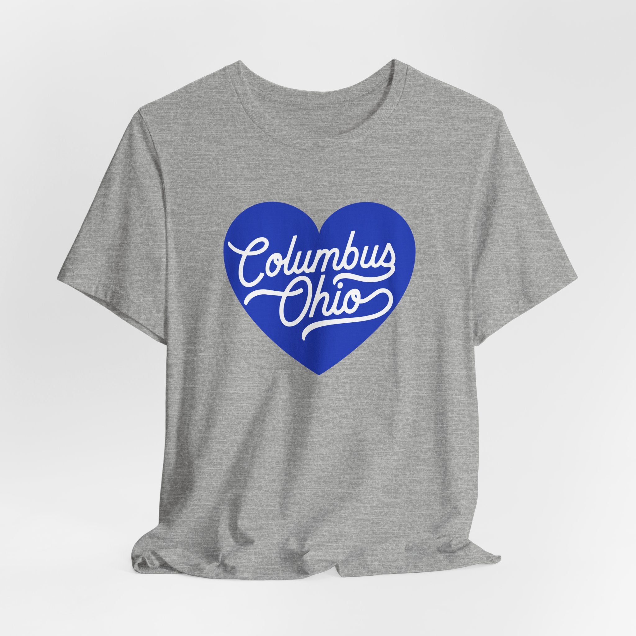 Blue Columbus Ohio Heart - T-Shirt