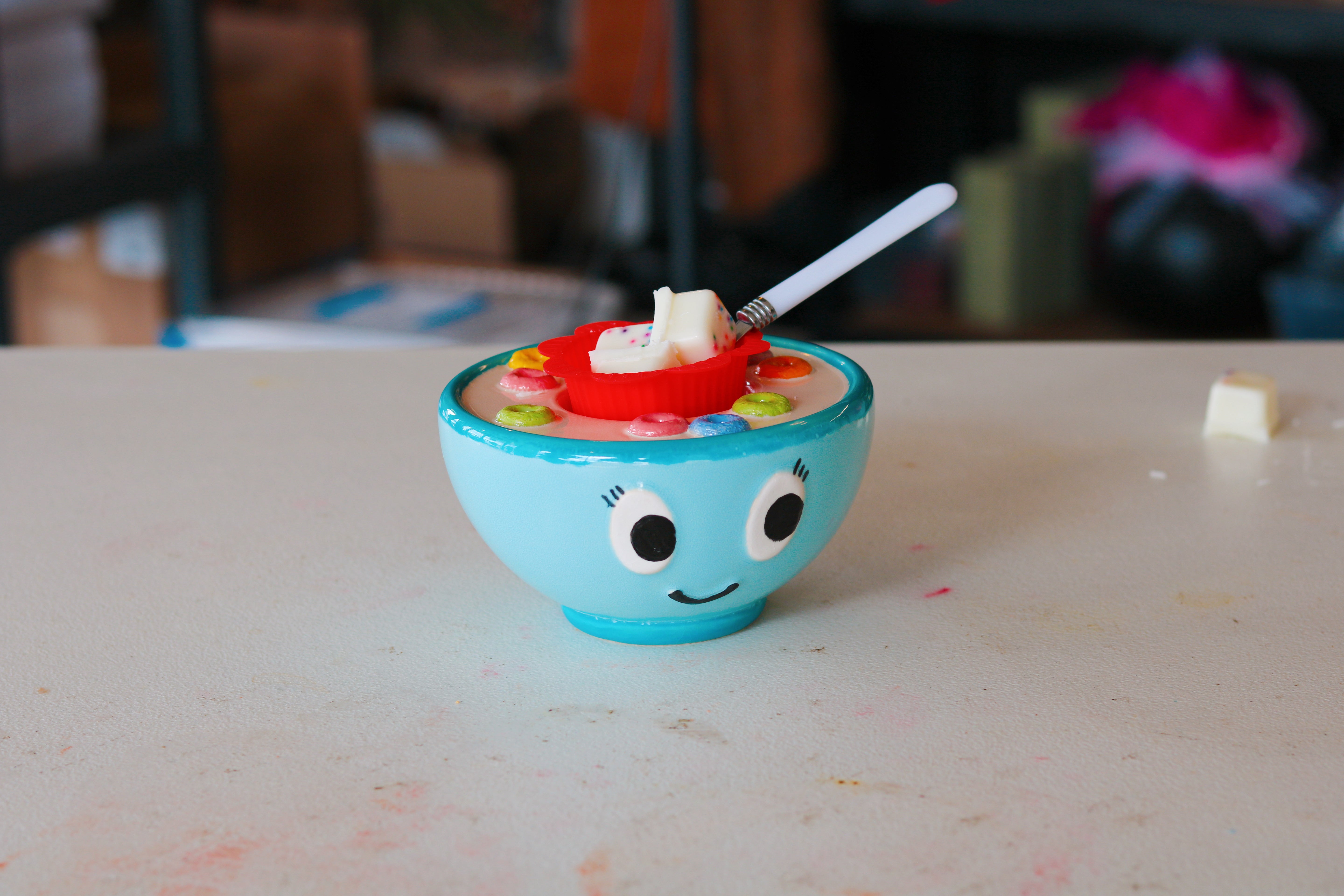 Frootie Loopers Tealight Warmer — by Disco Dirt Studios