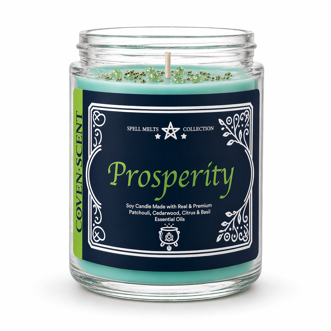 Spell For Prosperity - 8 oz Glass Candle