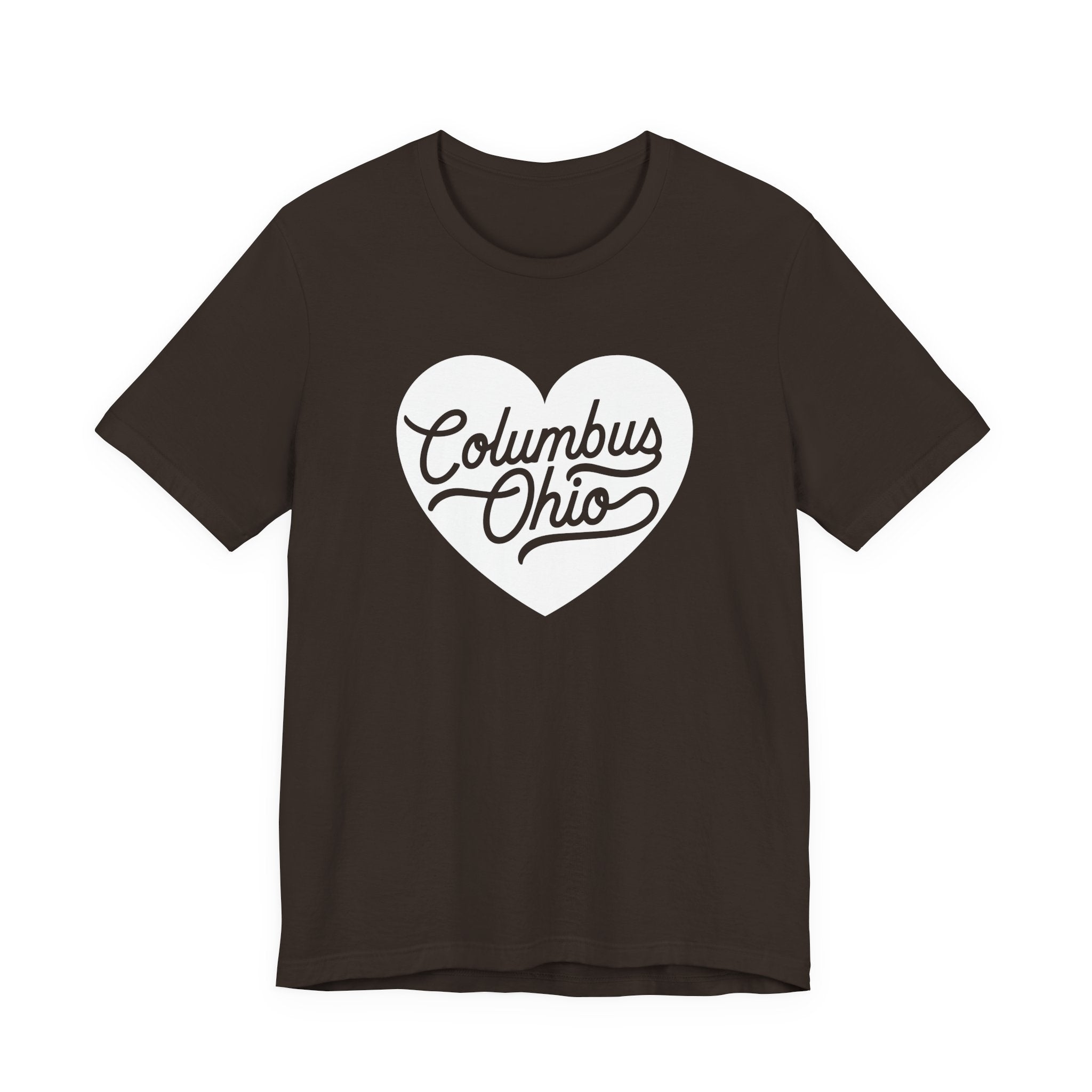 Columbus Ohio Heart T-Shirt - White