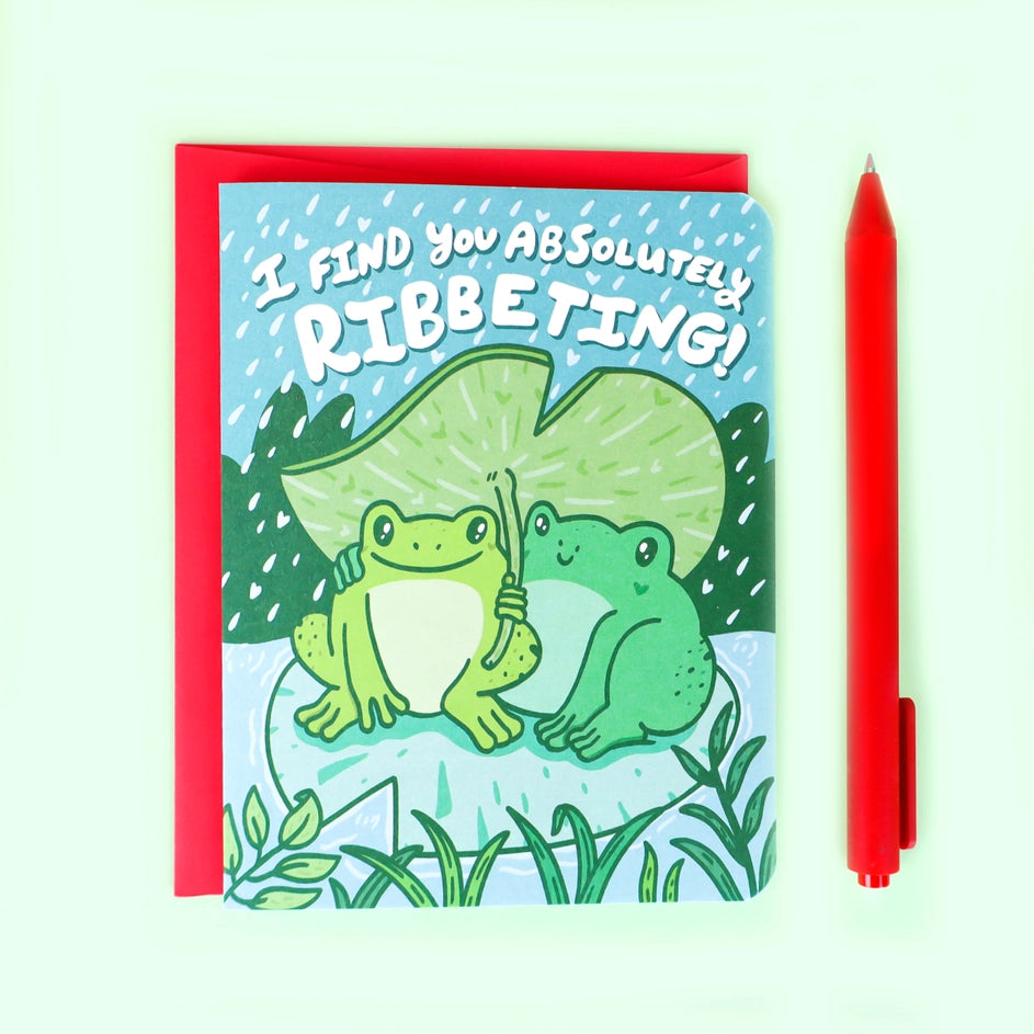 I Find You Ribbiting! - Greeting Card