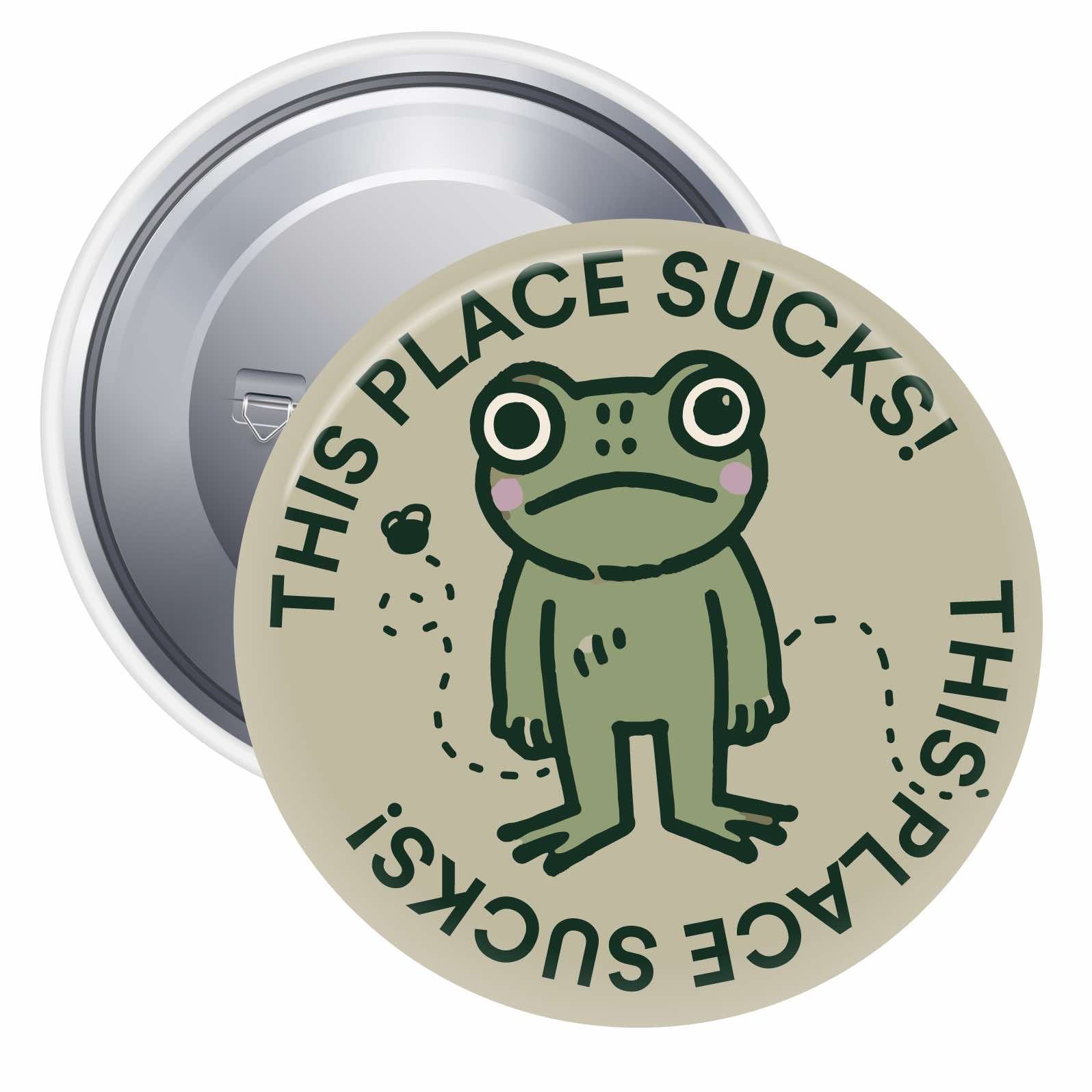 This Place Sucks Pinback Button