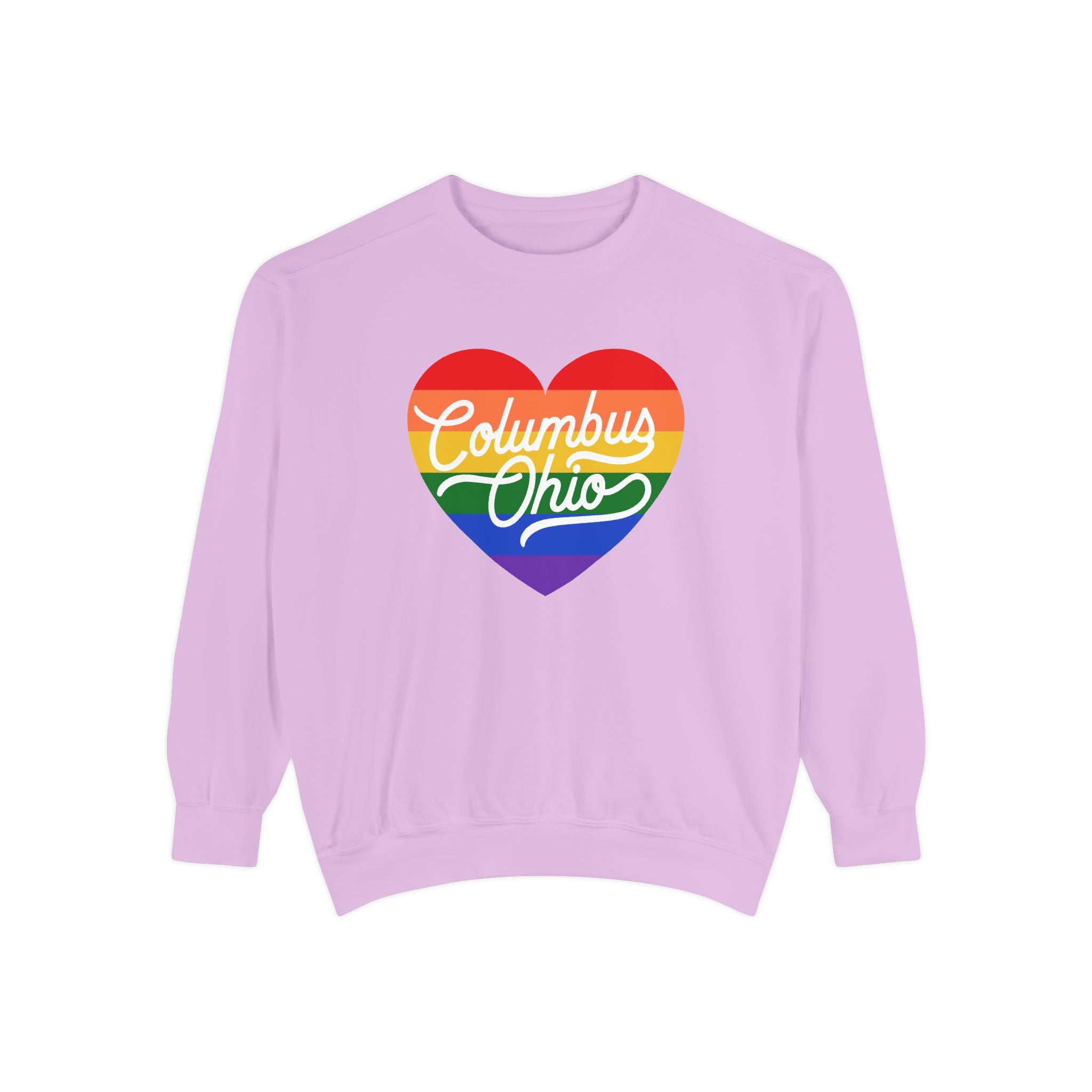 Columbus Ohio Rainbow Heart Sweatshirt