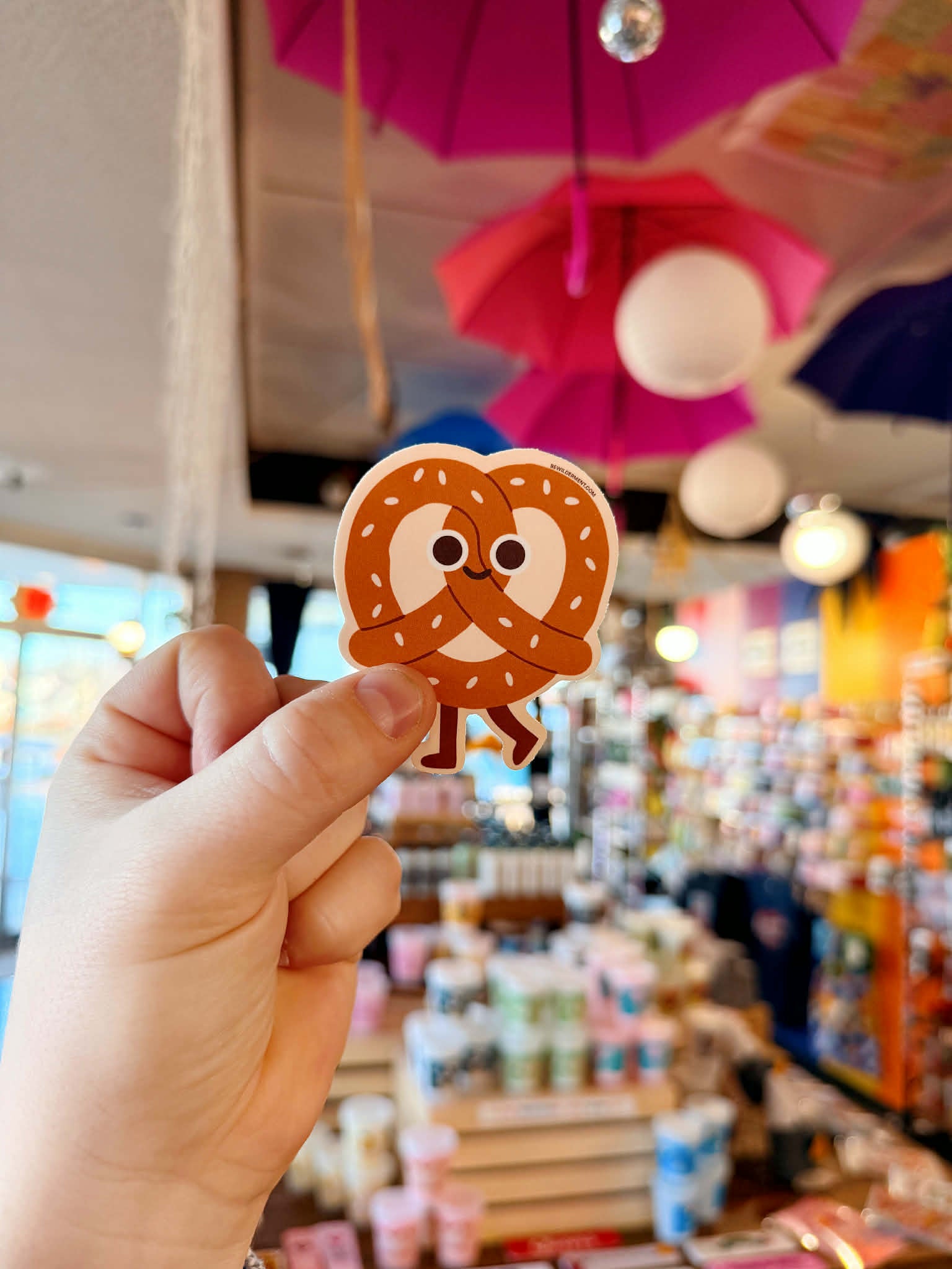 Pretzel Vinyl Sticker