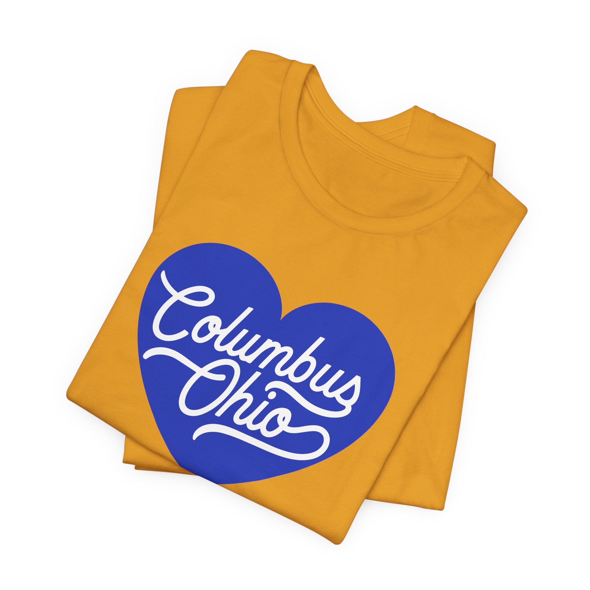 Blue Columbus Ohio Heart - T-Shirt