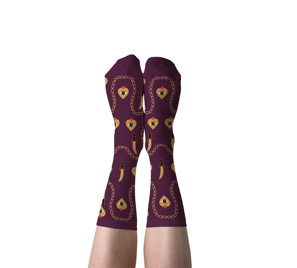 Dagger Heart - Crew Socks