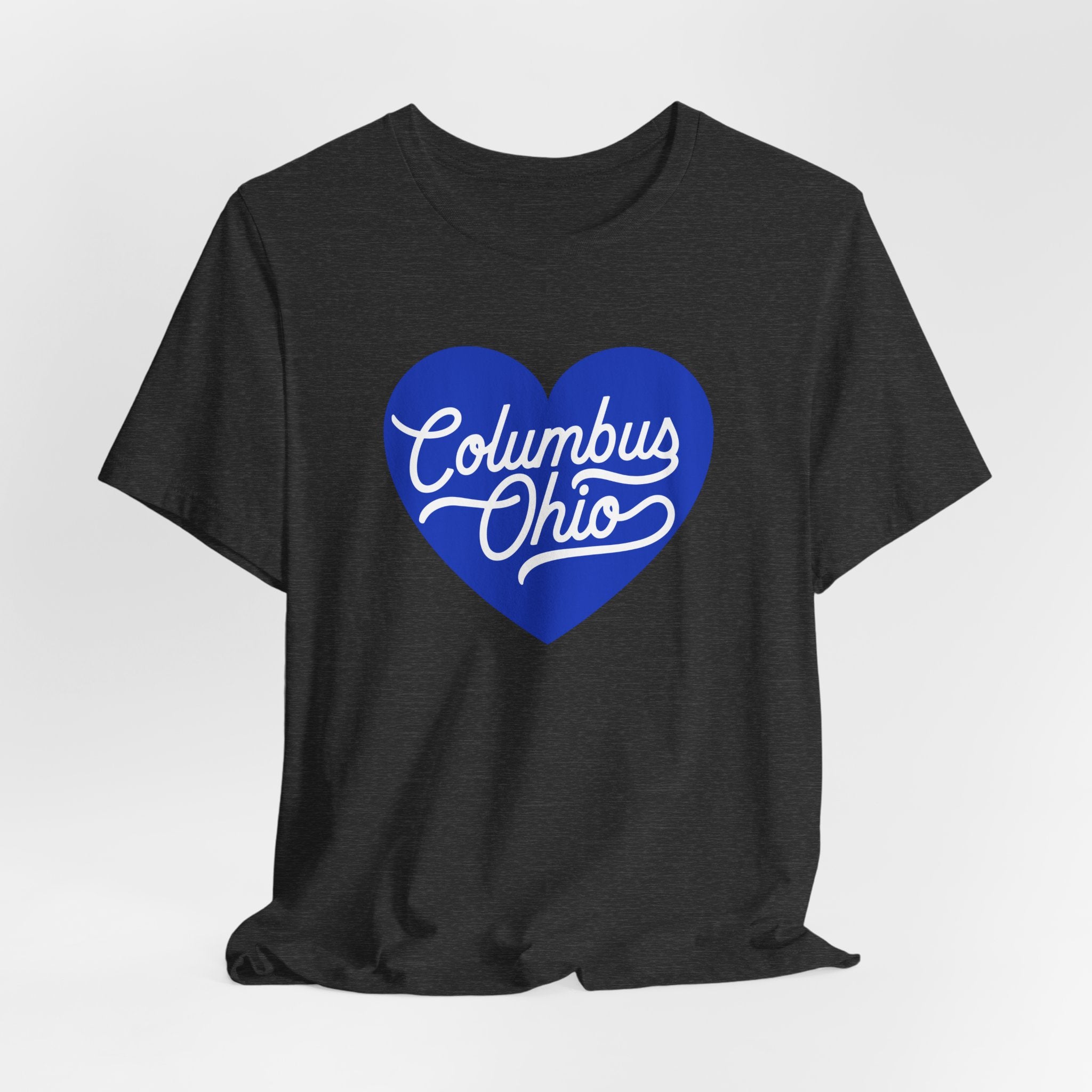 Blue Columbus Ohio Heart - T-Shirt