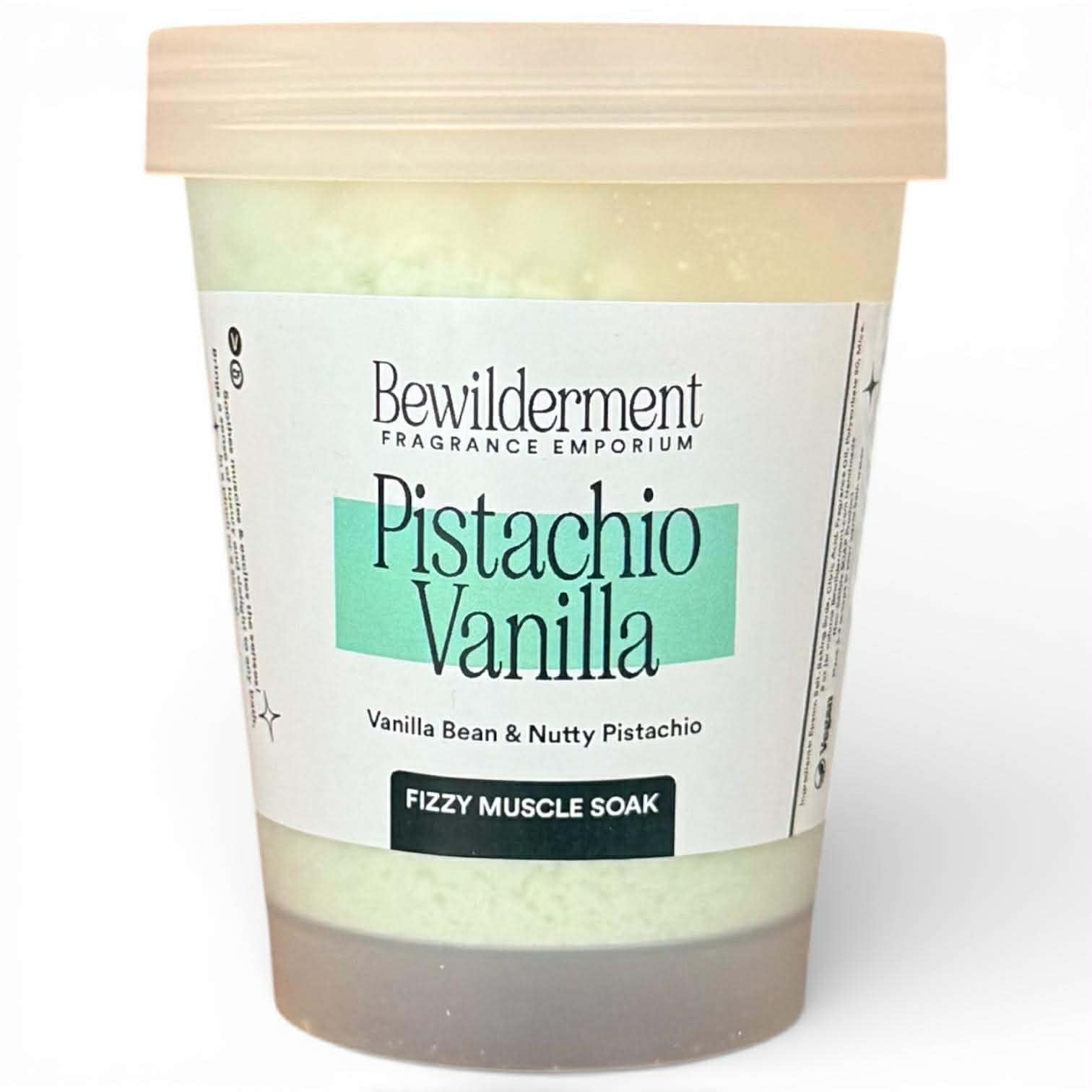 Pistachio Vanilla Fizzy Muscle Soak with Epsom Salt