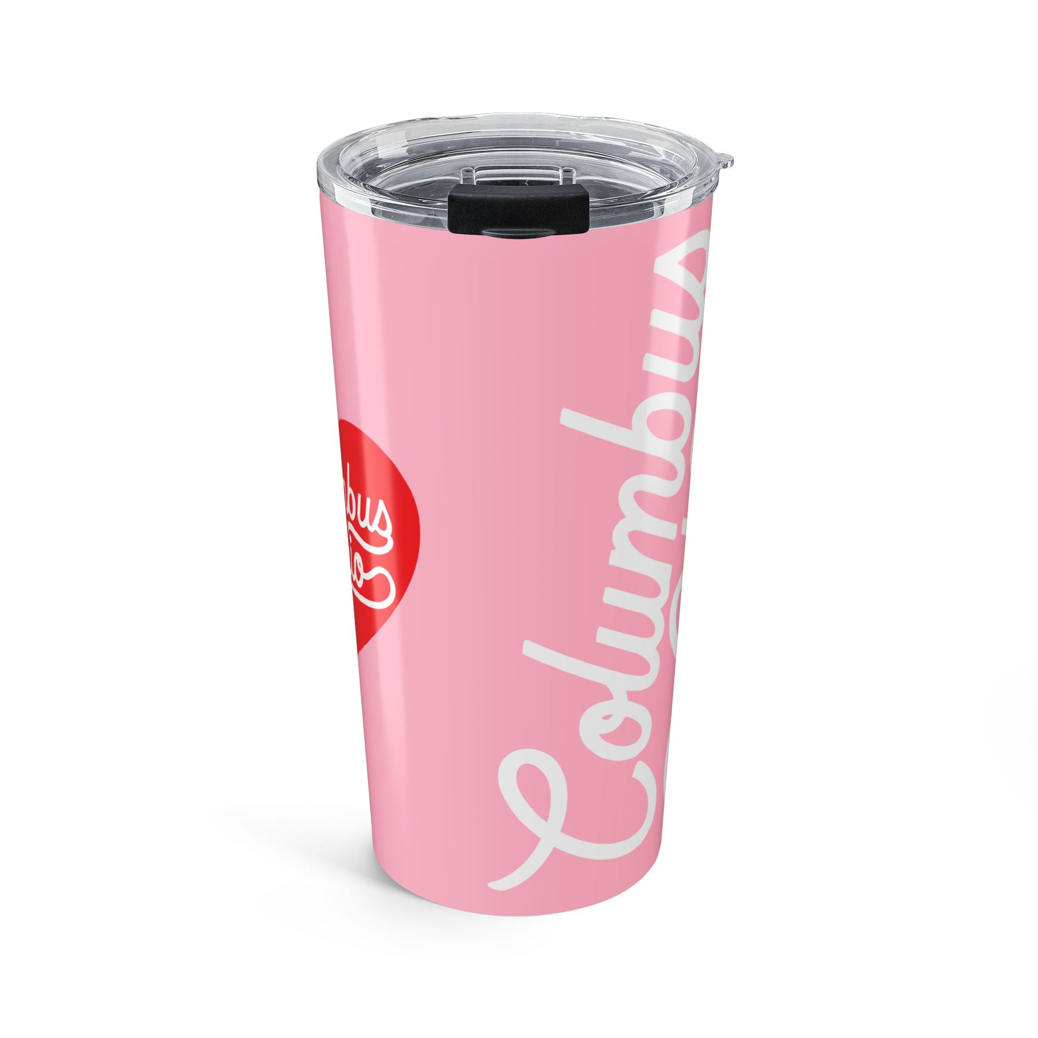 Columbus Pink 20oz Travel Tumbler — Steel Coffee Mug