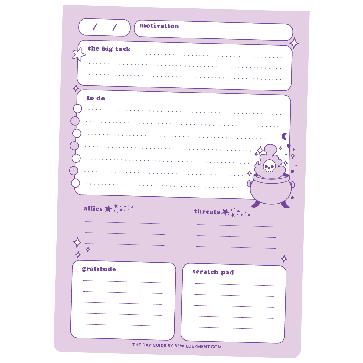 The Day Guide Witchy Notepad