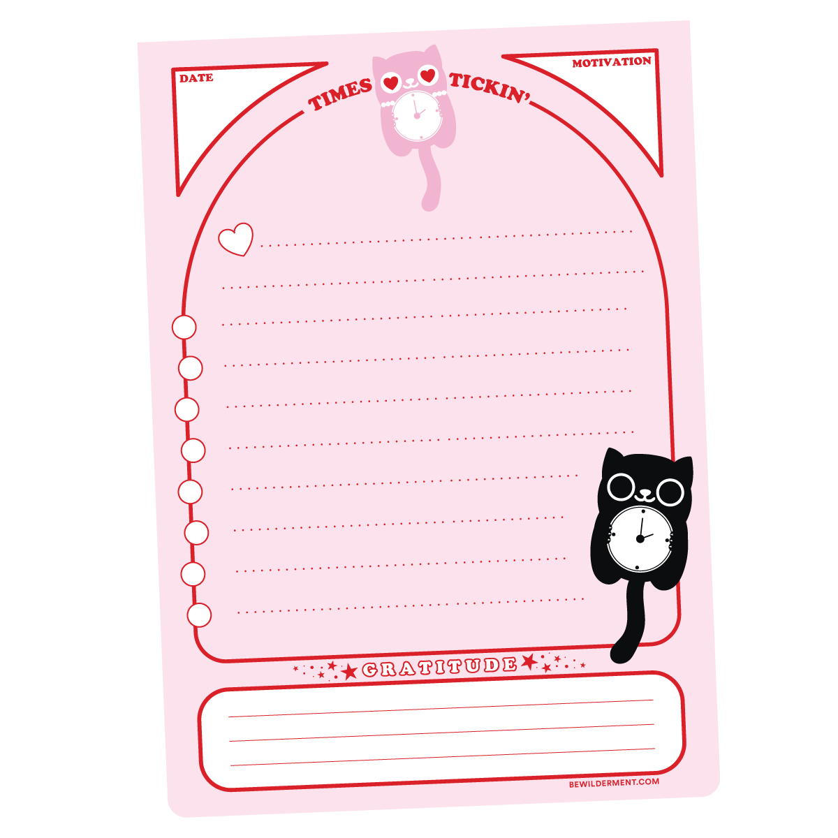 To-Do Kit-Kat Clock Notepad