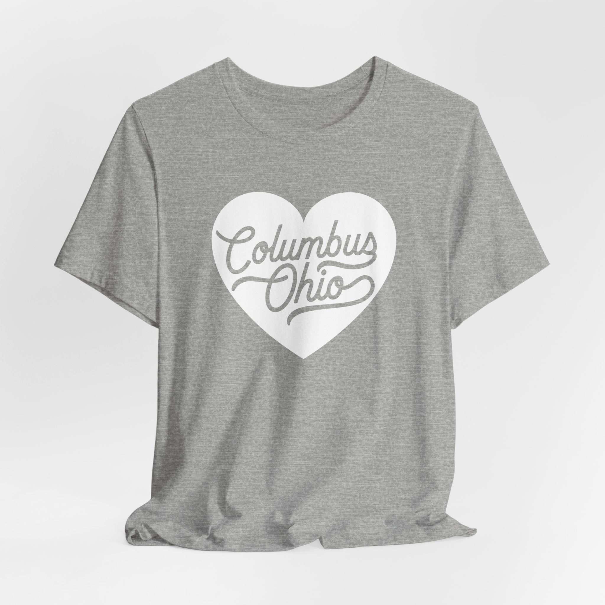 Columbus Ohio Heart T-Shirt - White