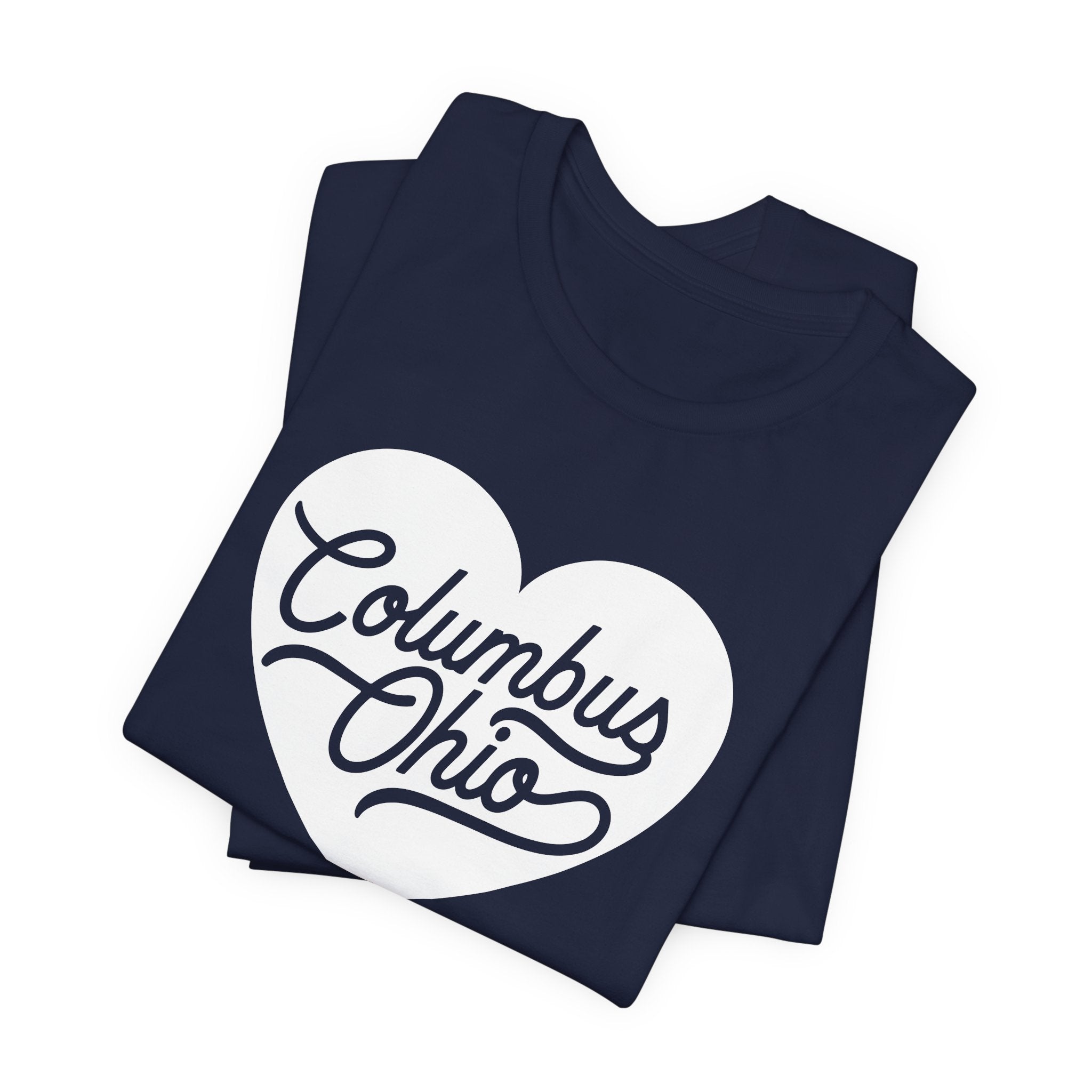 Columbus Ohio Heart T-Shirt - White