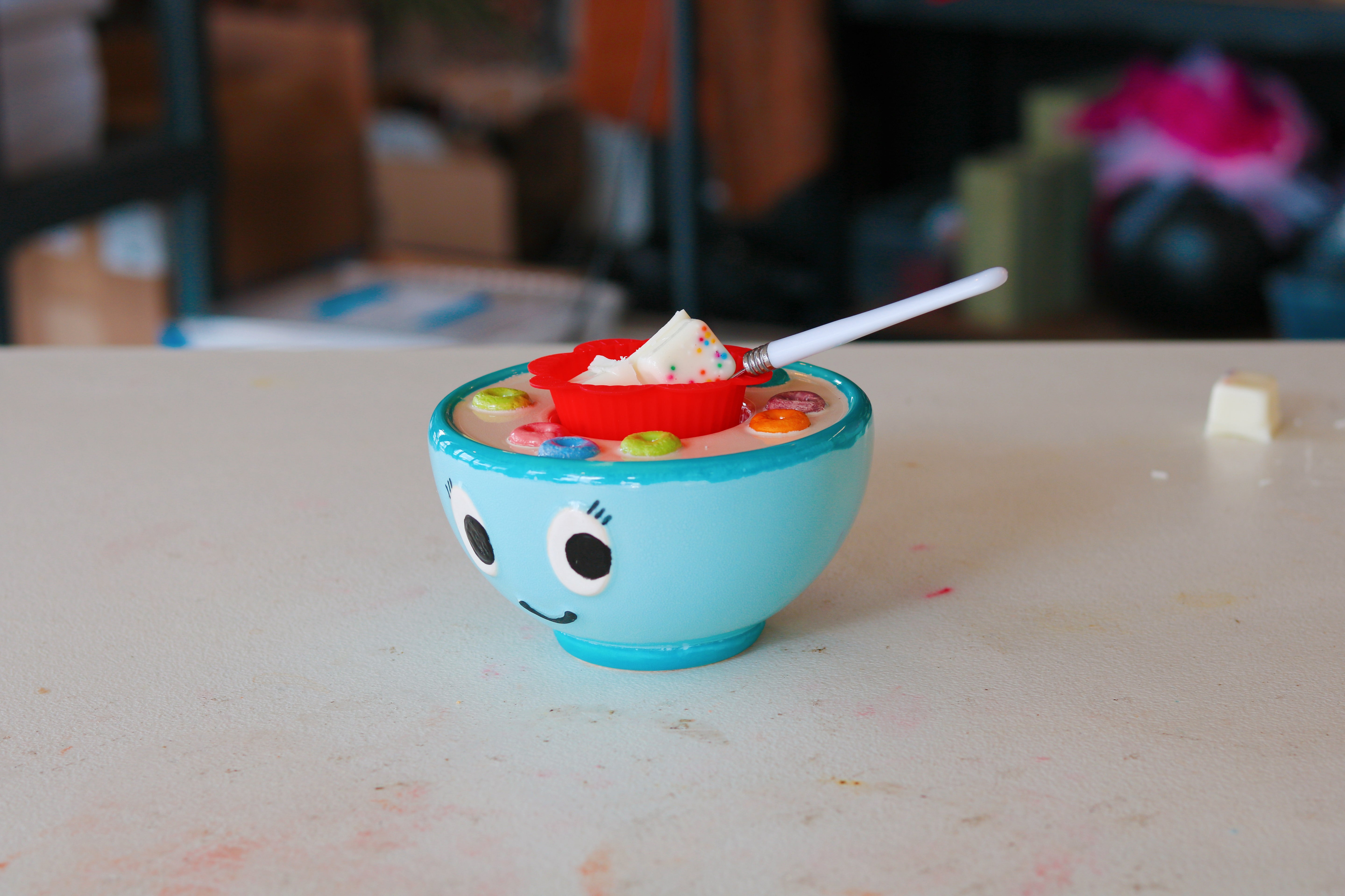 Frootie Loopers Tealight Warmer — by Disco Dirt Studios
