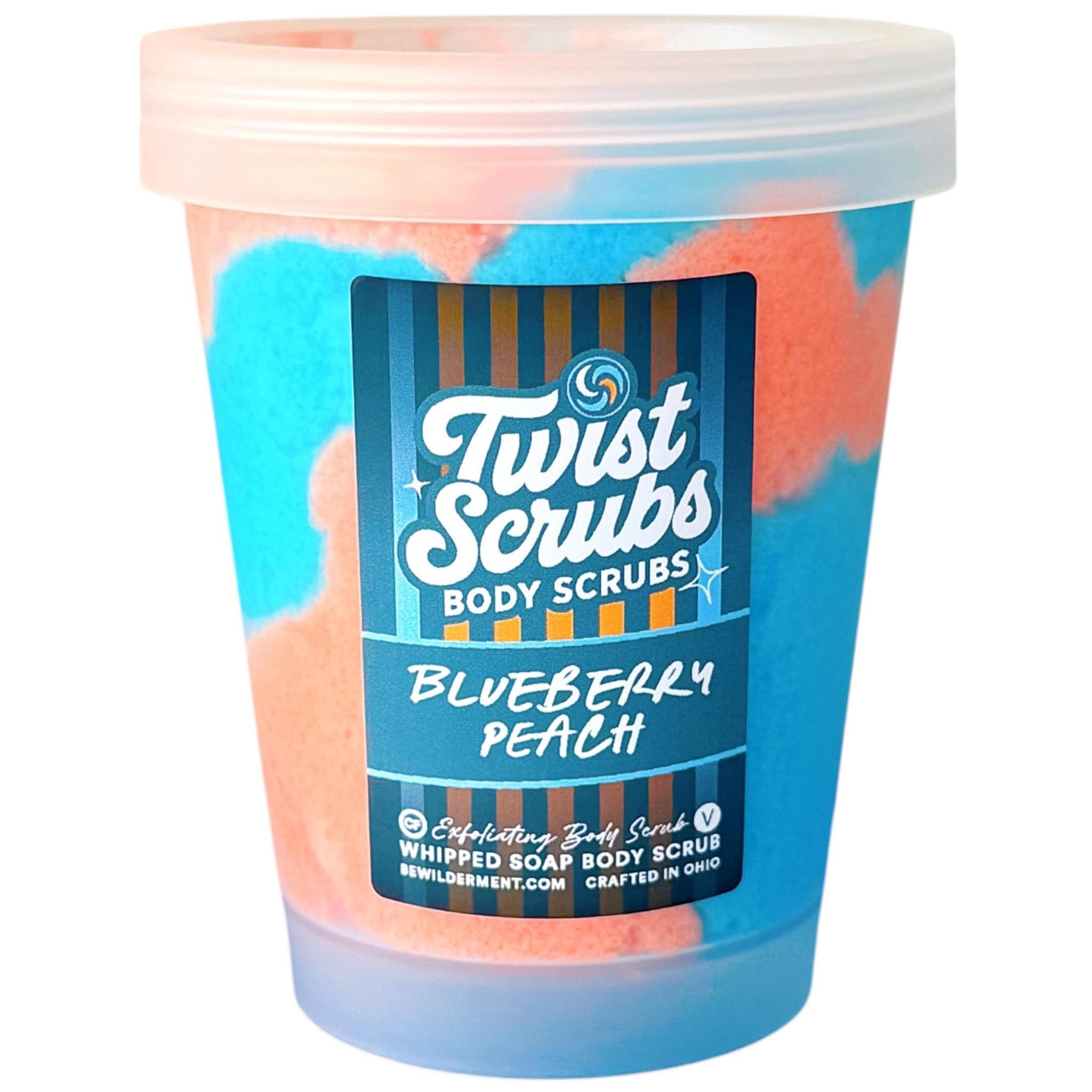 Peach + Blueberry Twist Scrub