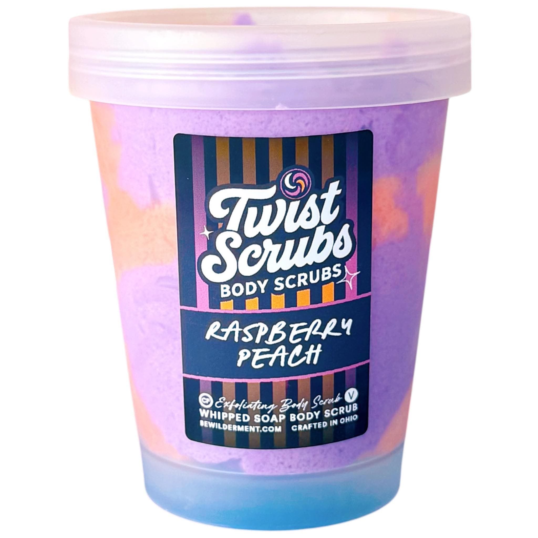 Raspberry + Peach Twist Scrub