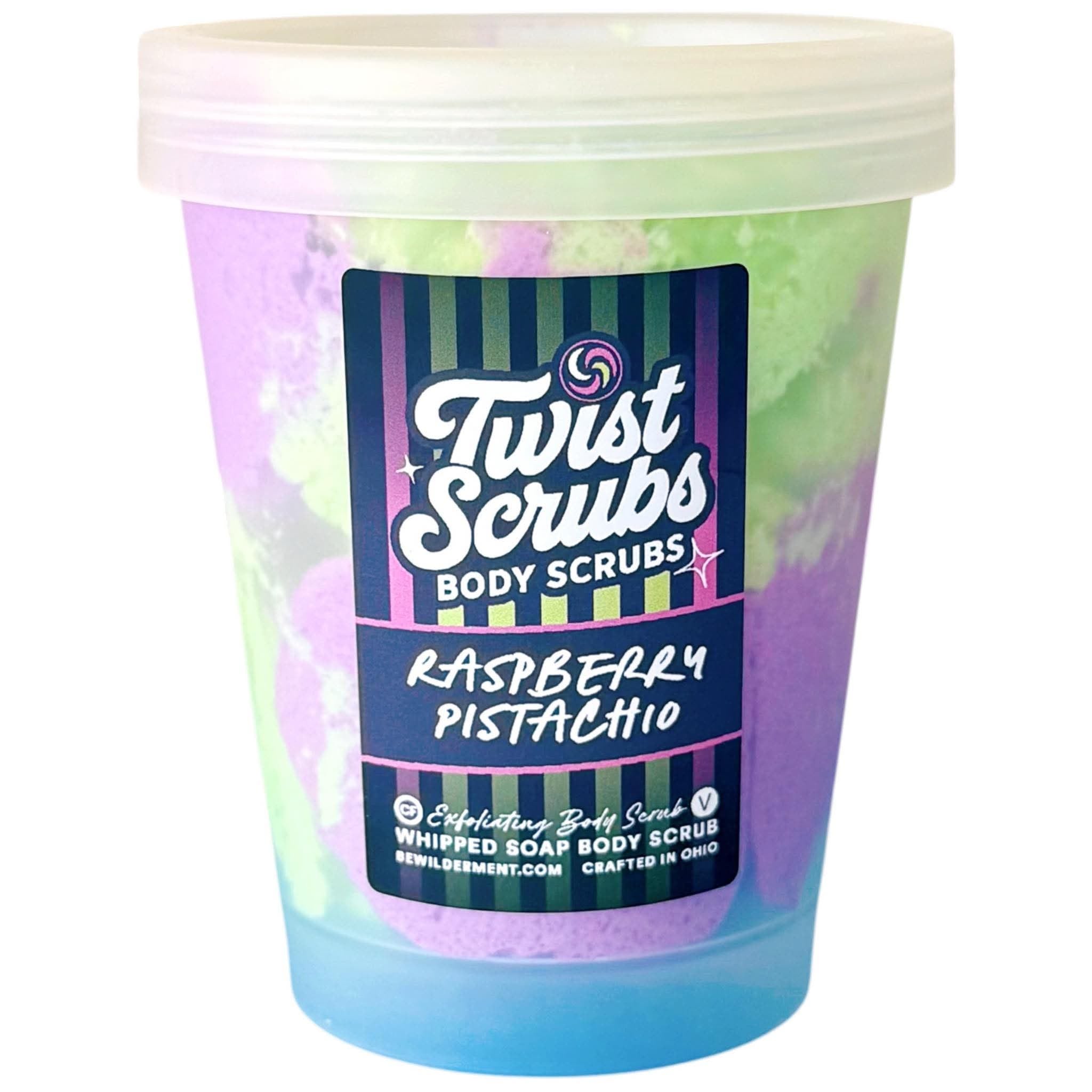 Raspberry + Pistachio Twist Scrub