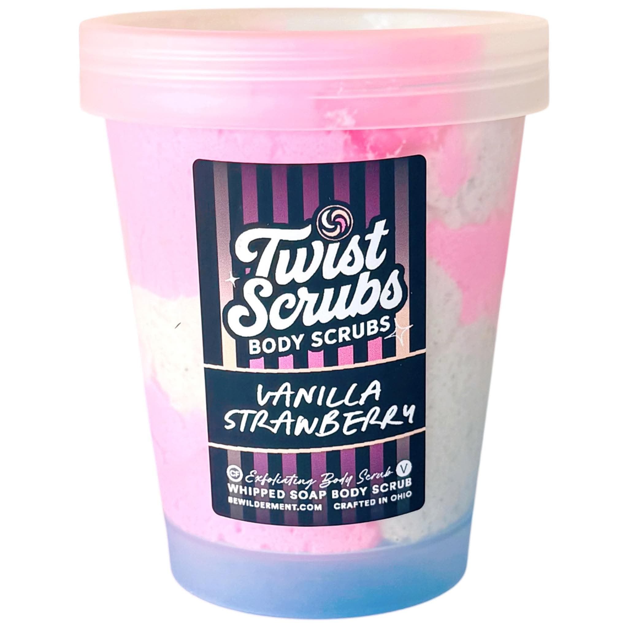 Vanilla + Strawberry Twist Scrub
