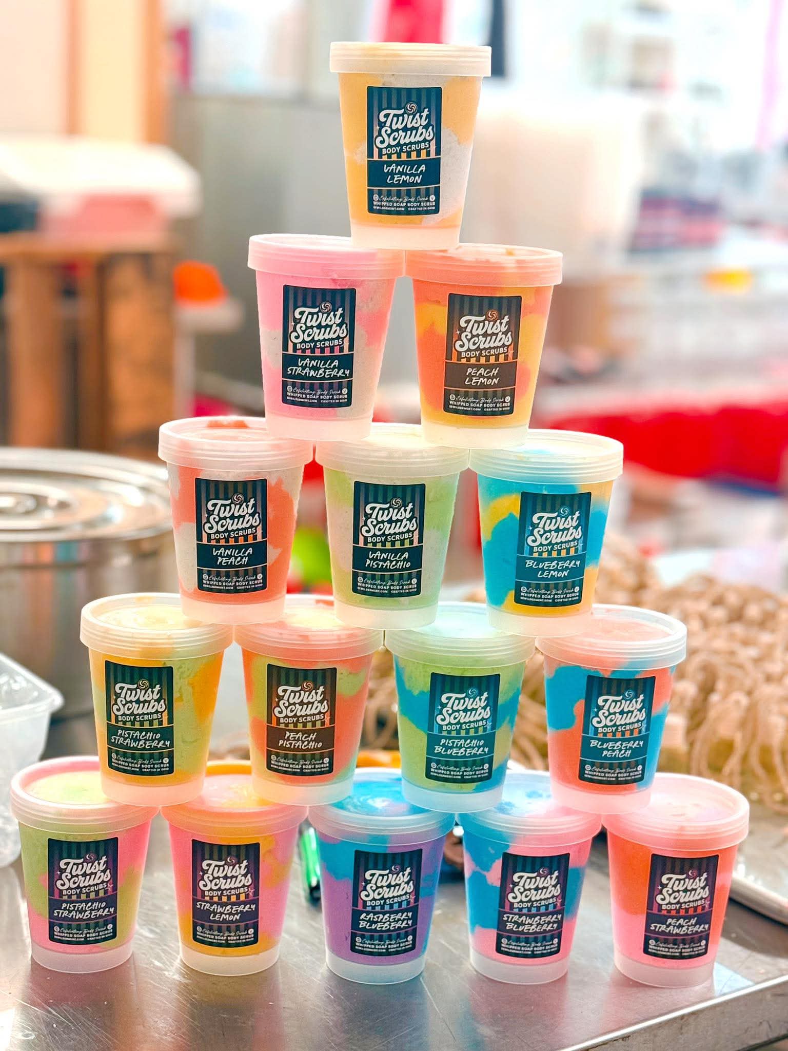 Rainbow Twist Scrub