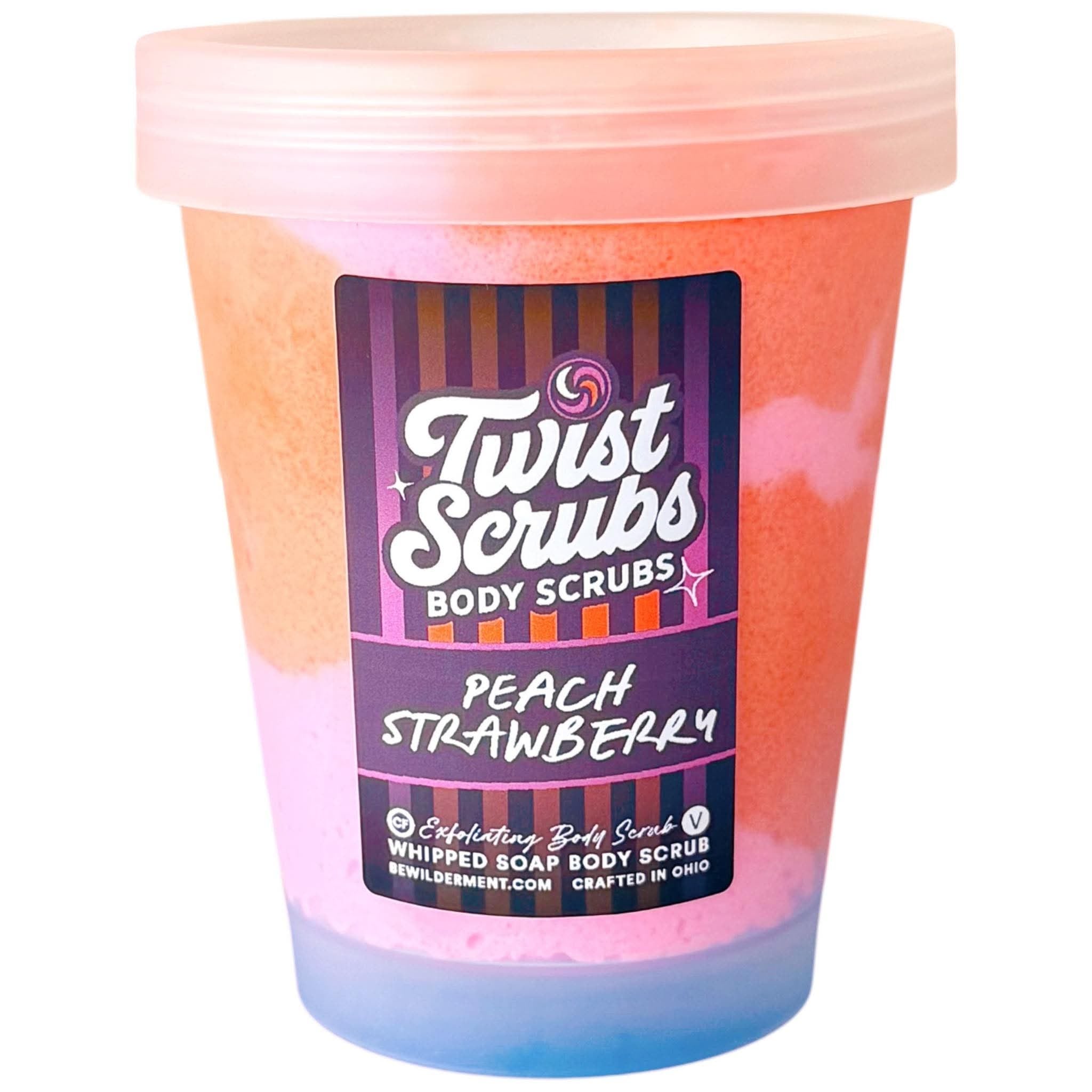 Peach + Strawberry Twist Scrub