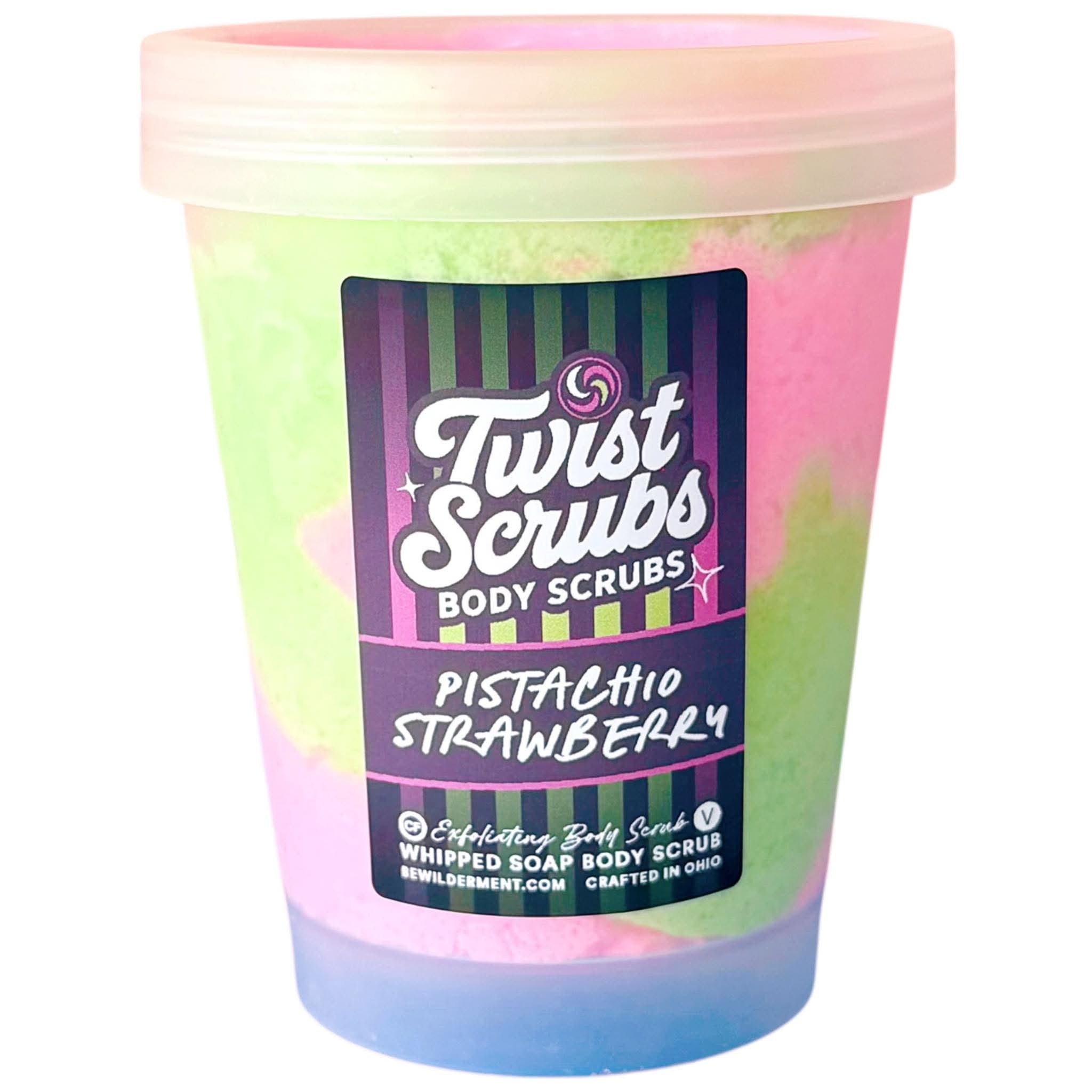 Pistachio + Strawberry Twist Scrub