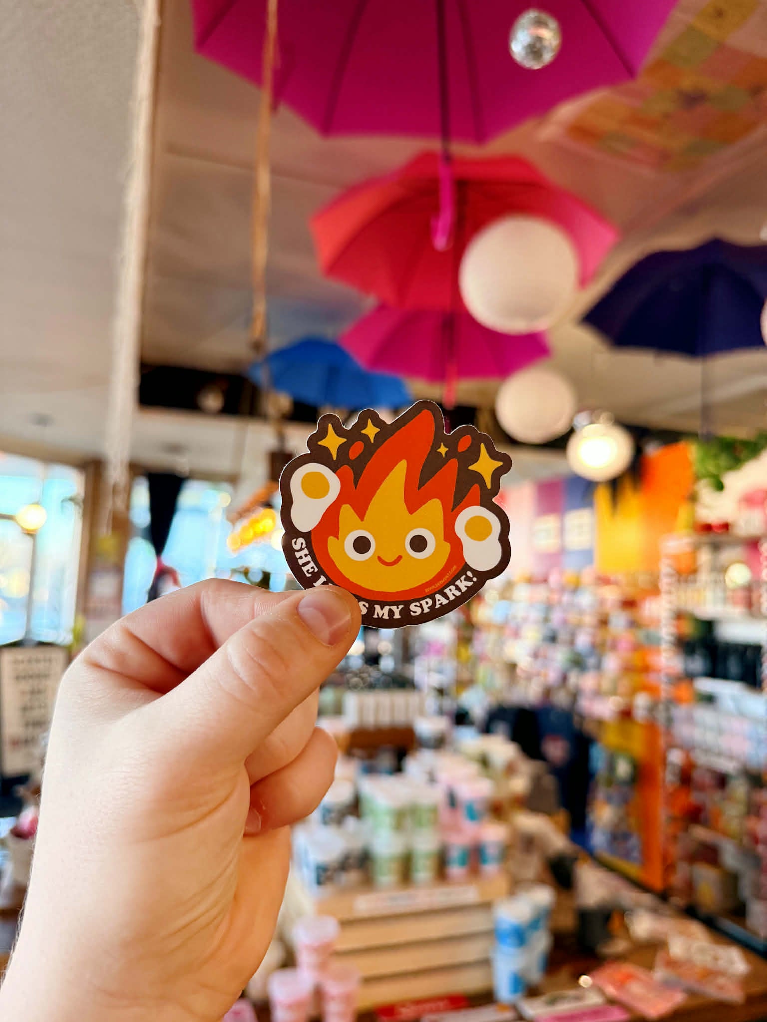 She Likes My Spark Vinyl Sticker