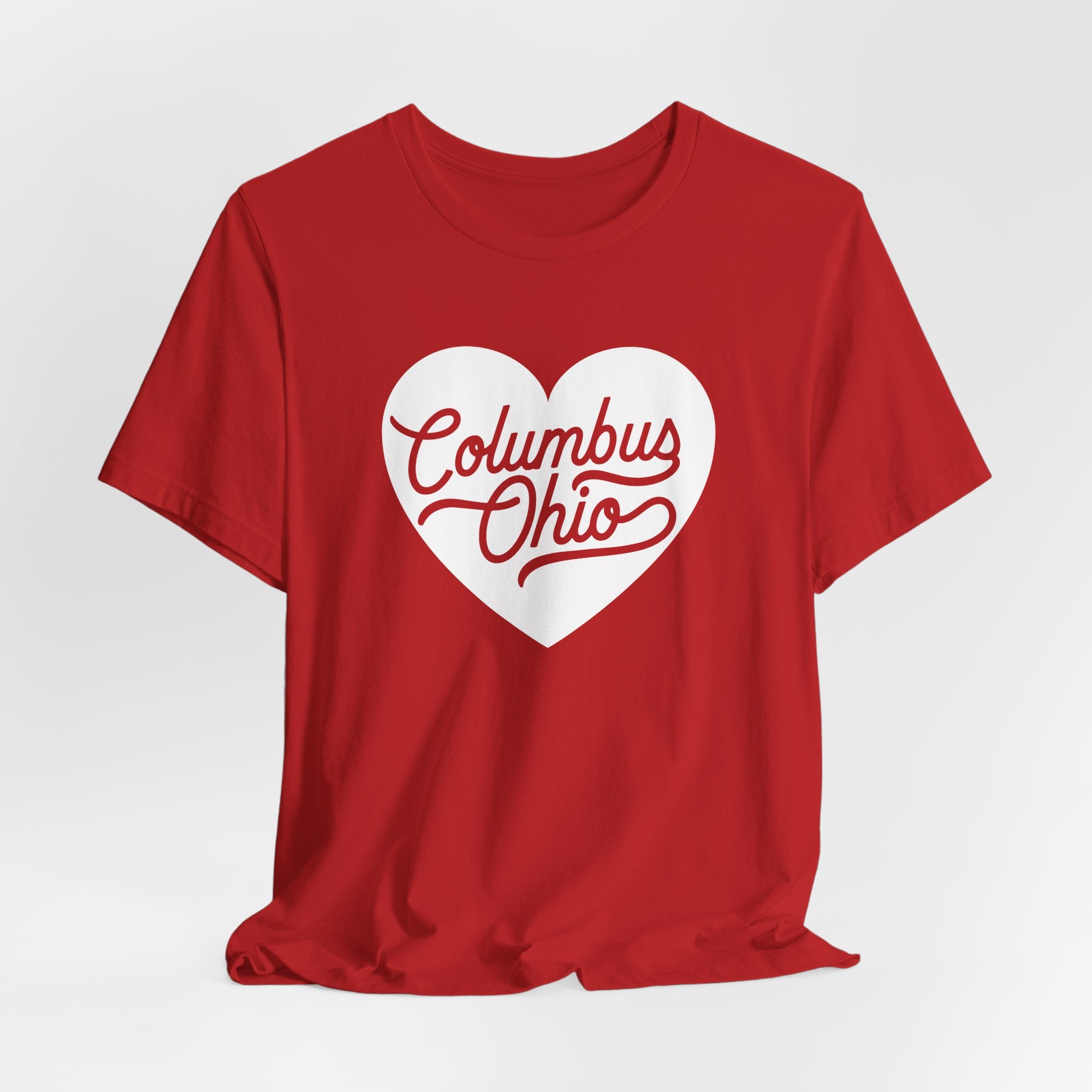 Columbus Ohio Heart T-Shirt - White