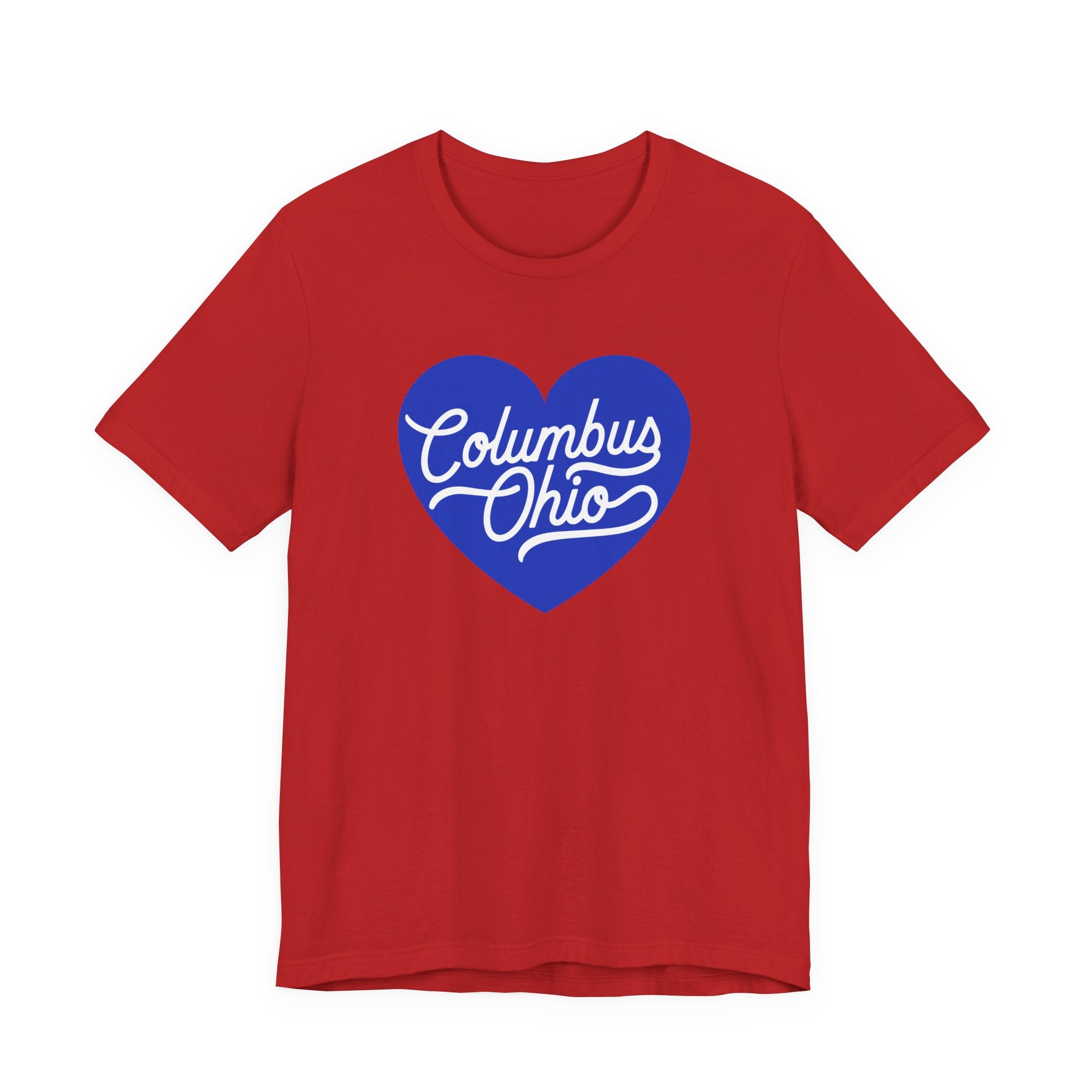 Blue Columbus Ohio Heart - T-Shirt