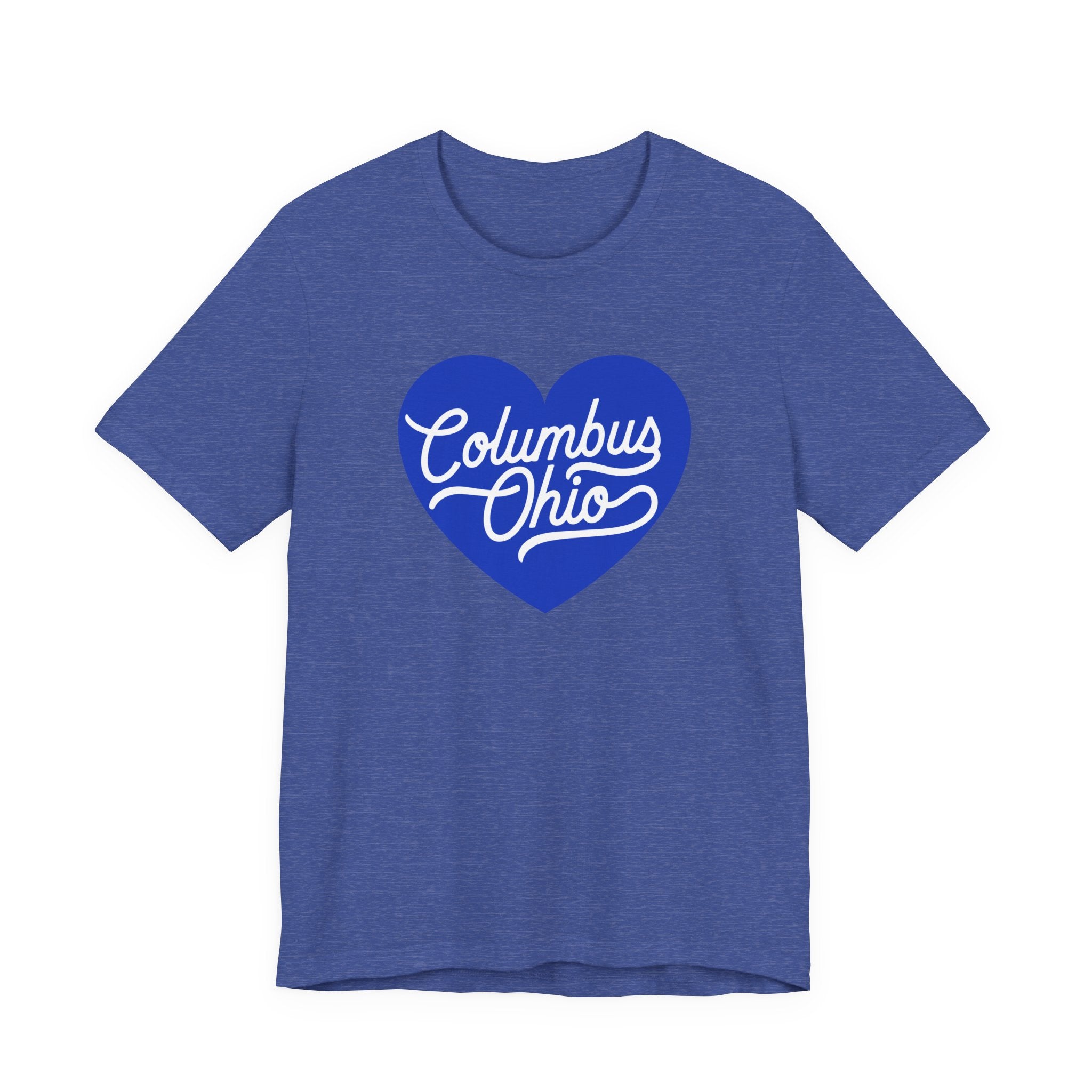Blue Columbus Ohio Heart - T-Shirt