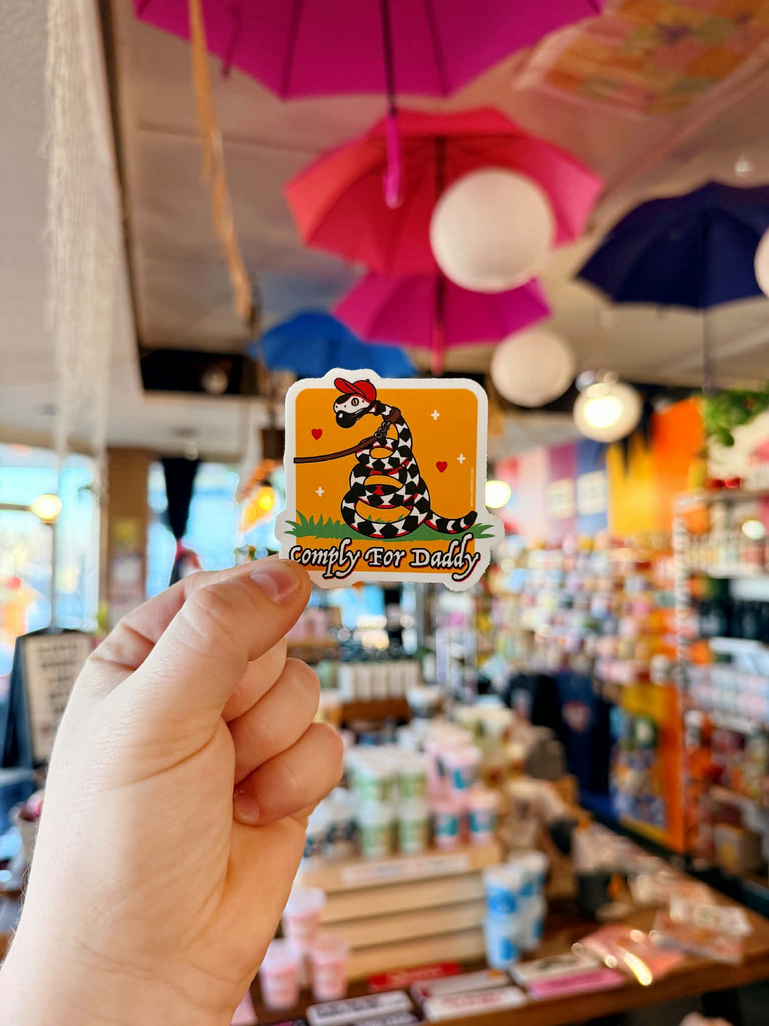 Comply For Daddy Vinyl Sticker