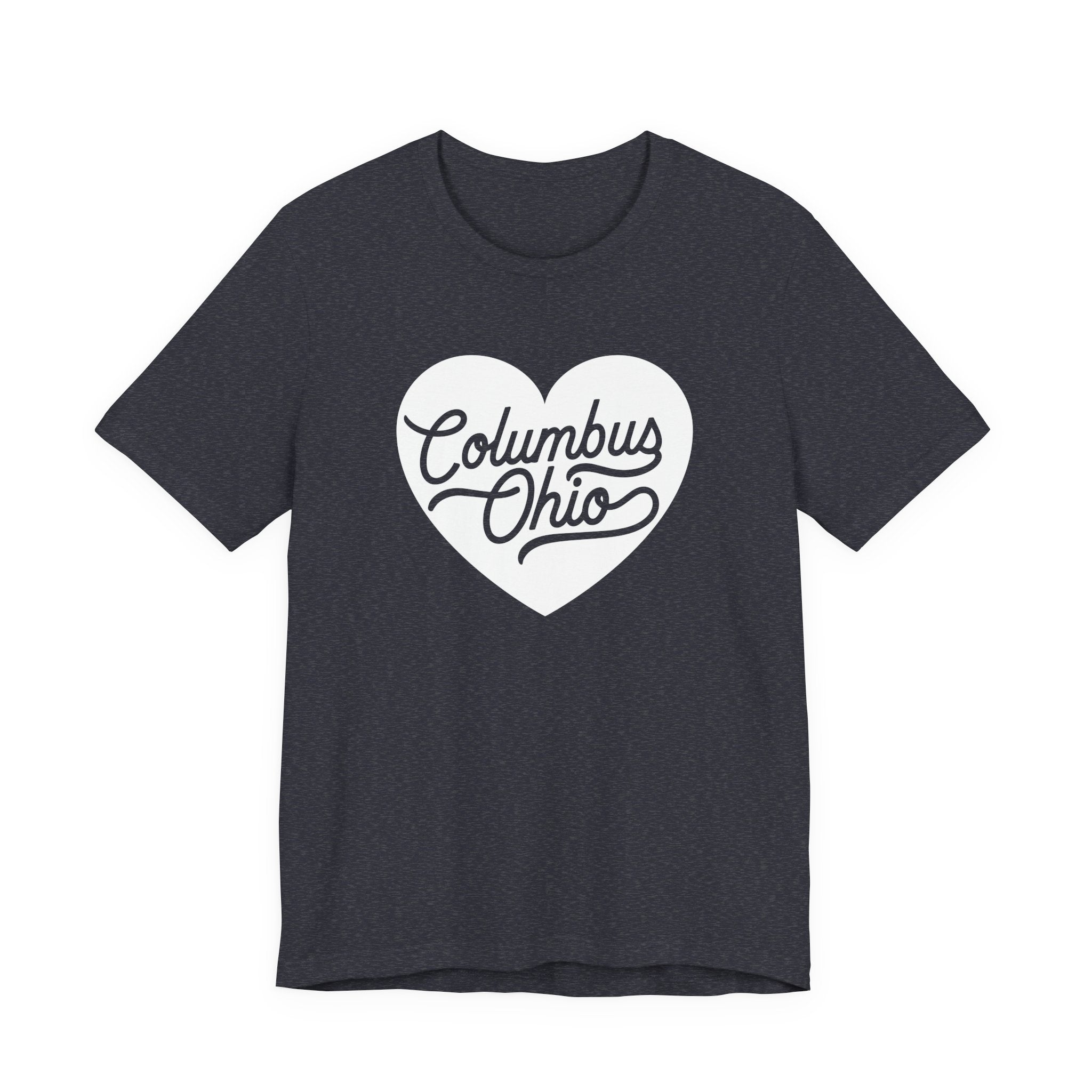 Columbus Ohio Heart T-Shirt - White