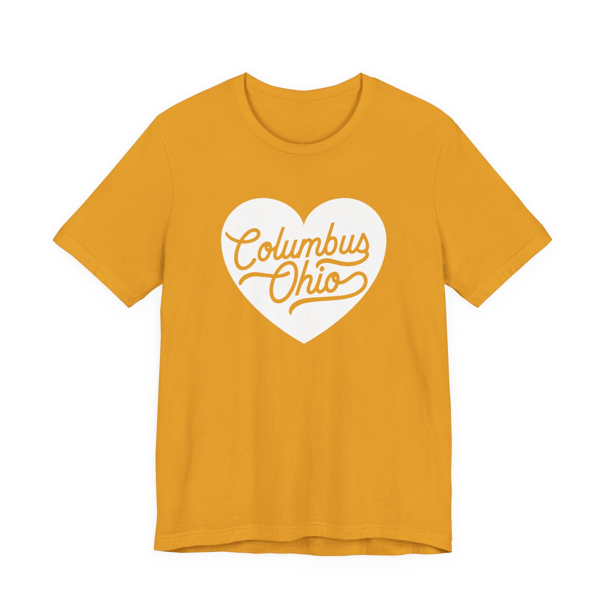 Columbus Ohio Heart T-Shirt - White