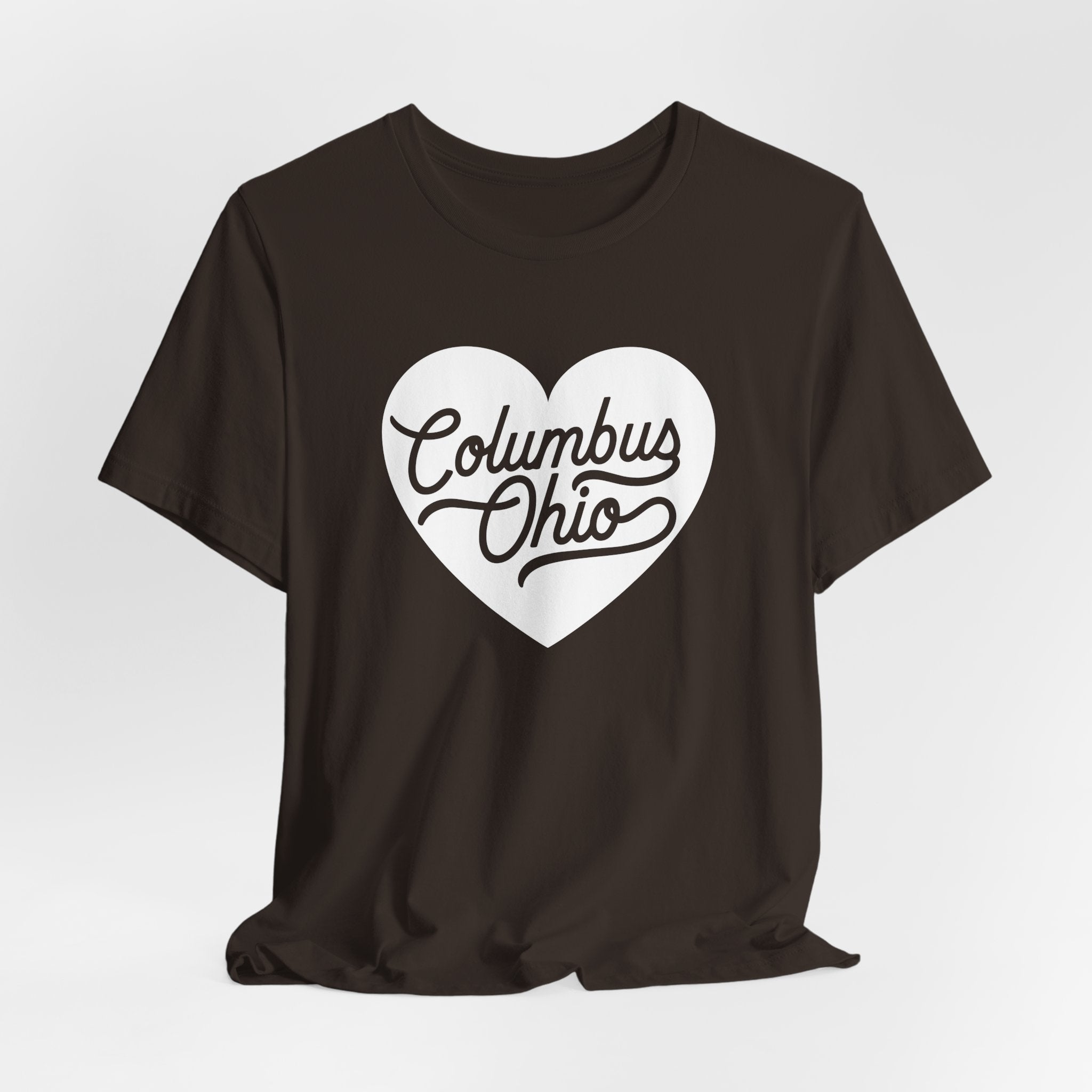Columbus Ohio Heart T-Shirt - White
