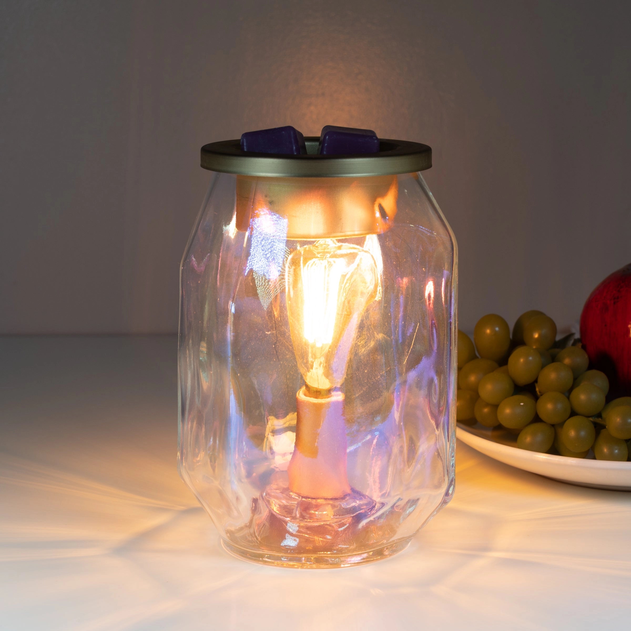 Edison Rainbow Jar Electric Wax Warmer with Bulb