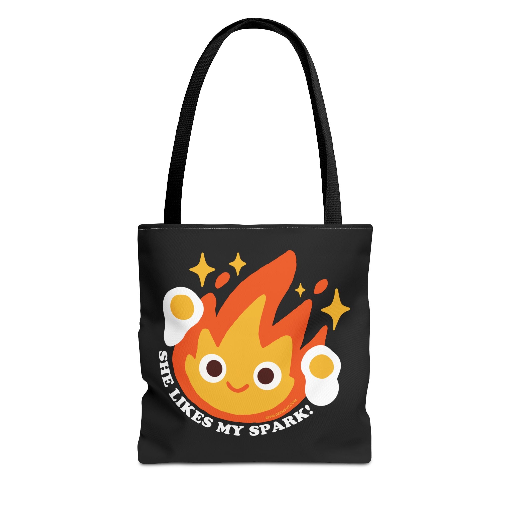 Calcifer - "She Likes My Spark!" — Tote Bag