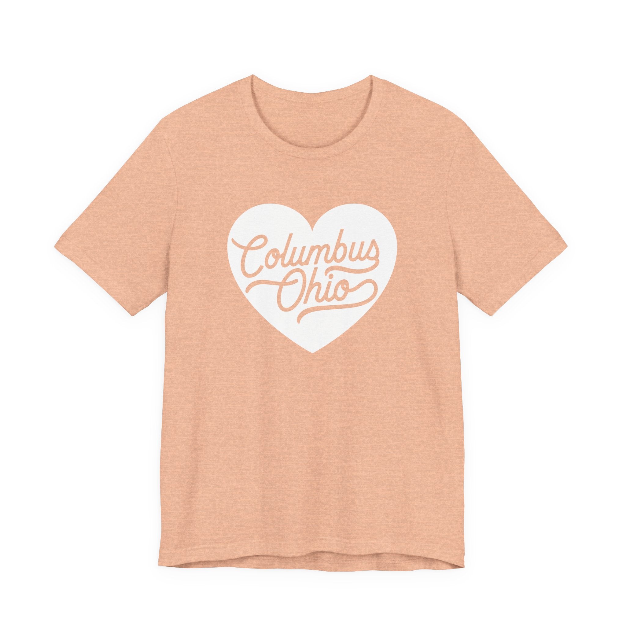 Columbus Ohio Heart T-Shirt - White