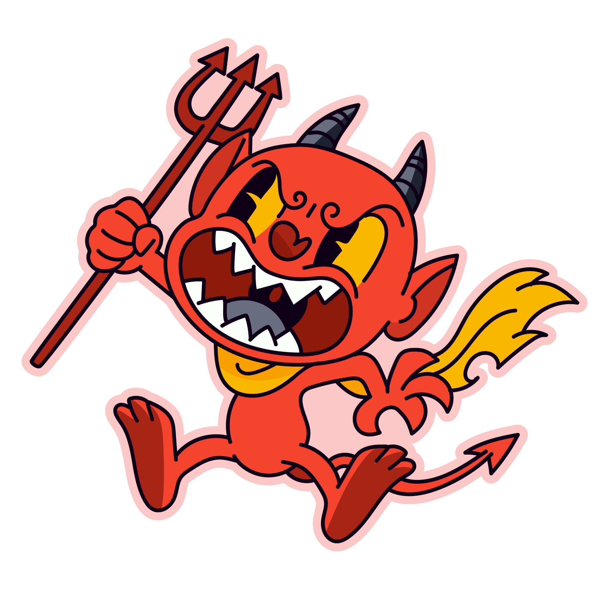 Devil Vinyl Sticker