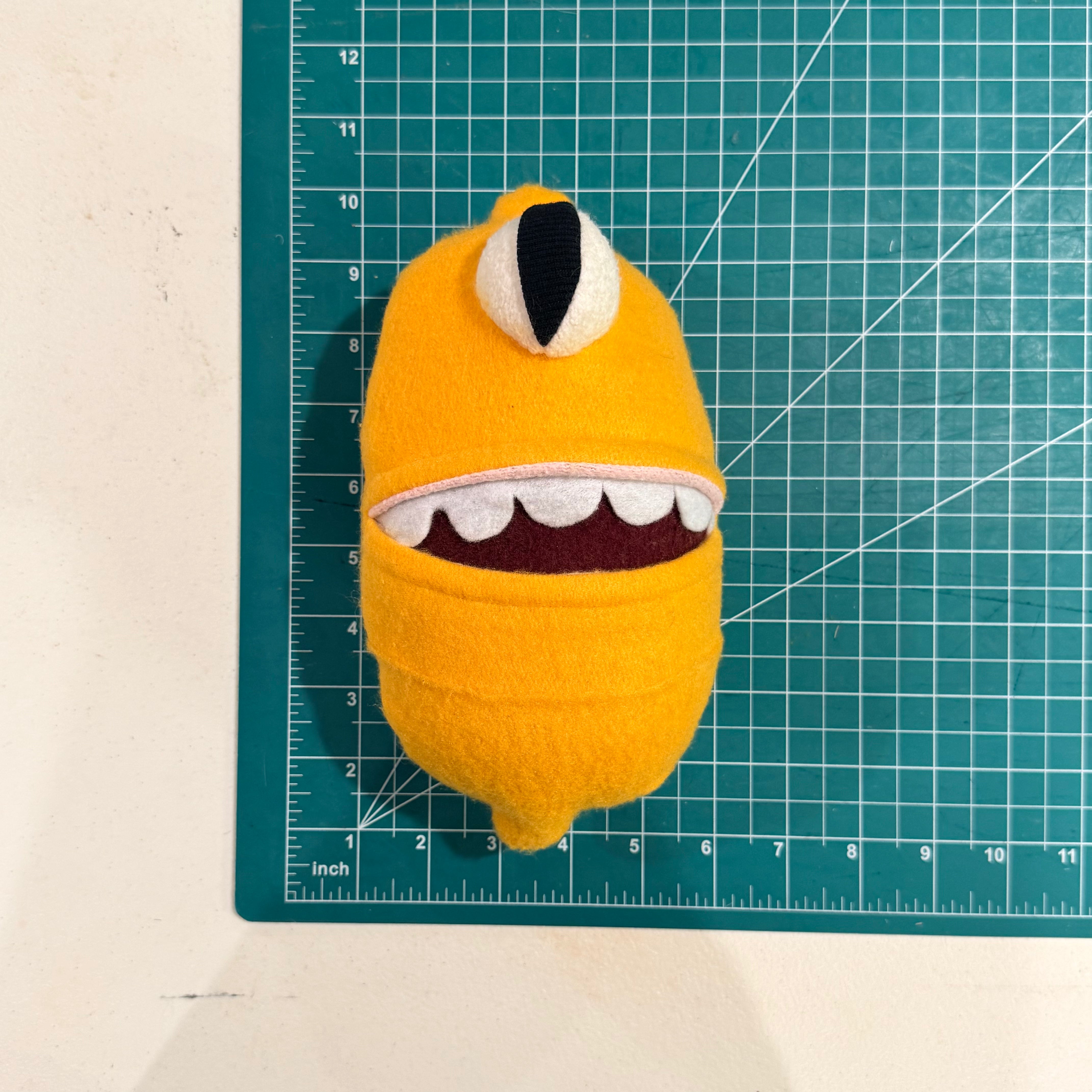Lemling Pocket Mouth - Thriftkins Plushie (OOAK)