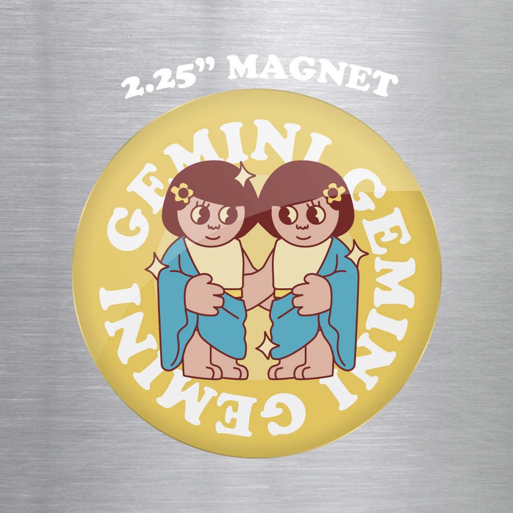 Gemini Astrology 2.25" Magnet