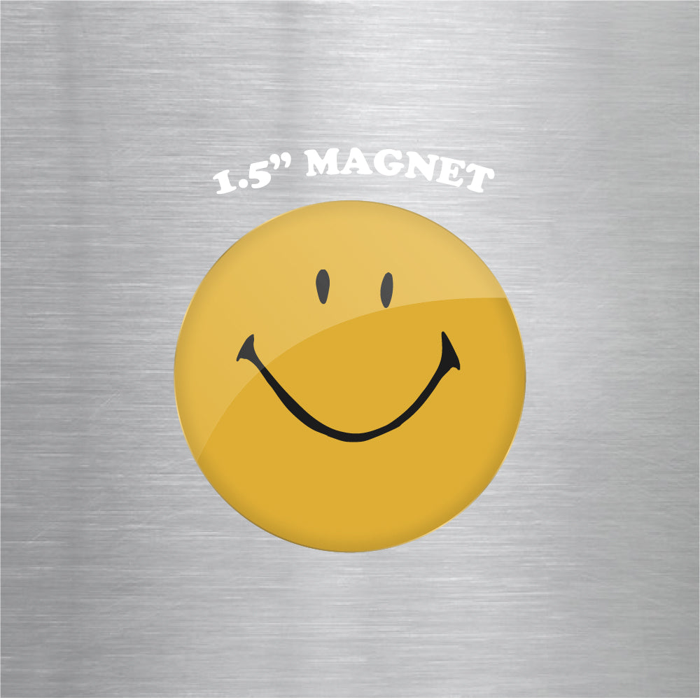 Happy Face 1.5" Magnet