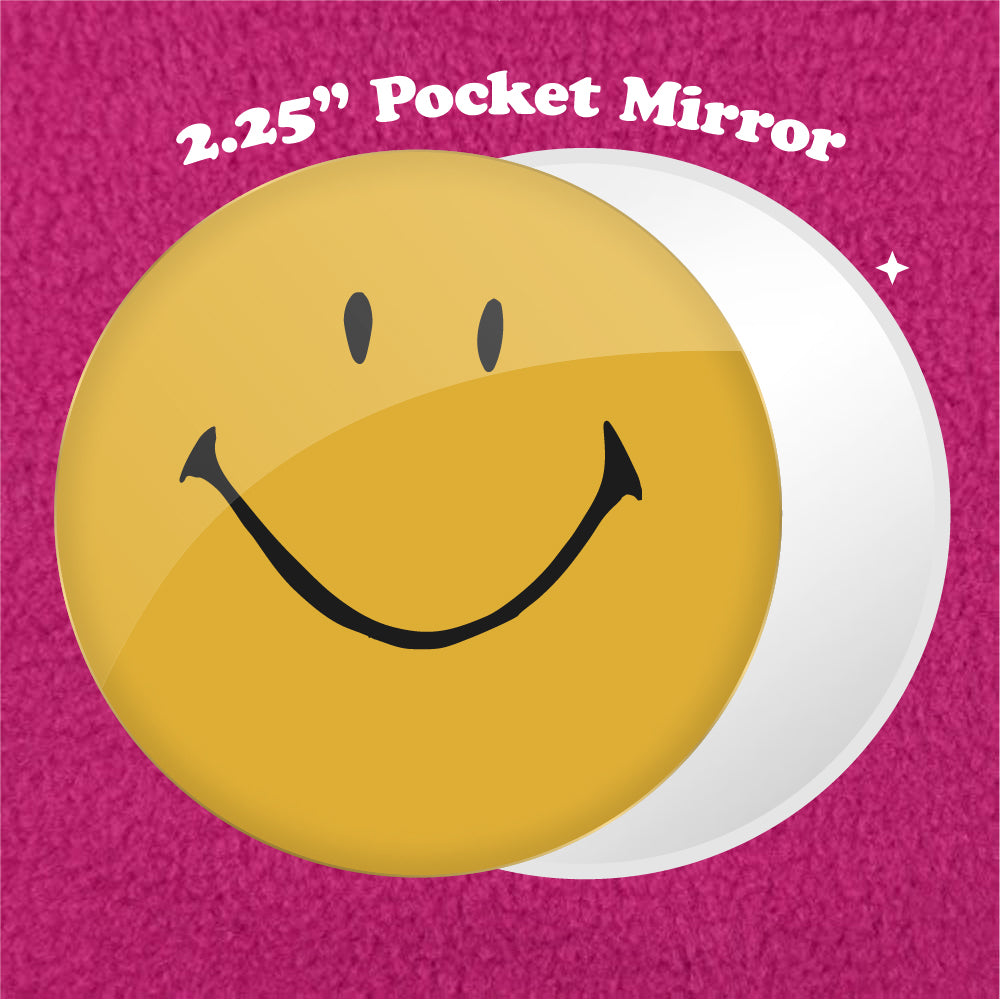 Happy Face 2.25" Pocket Mirror