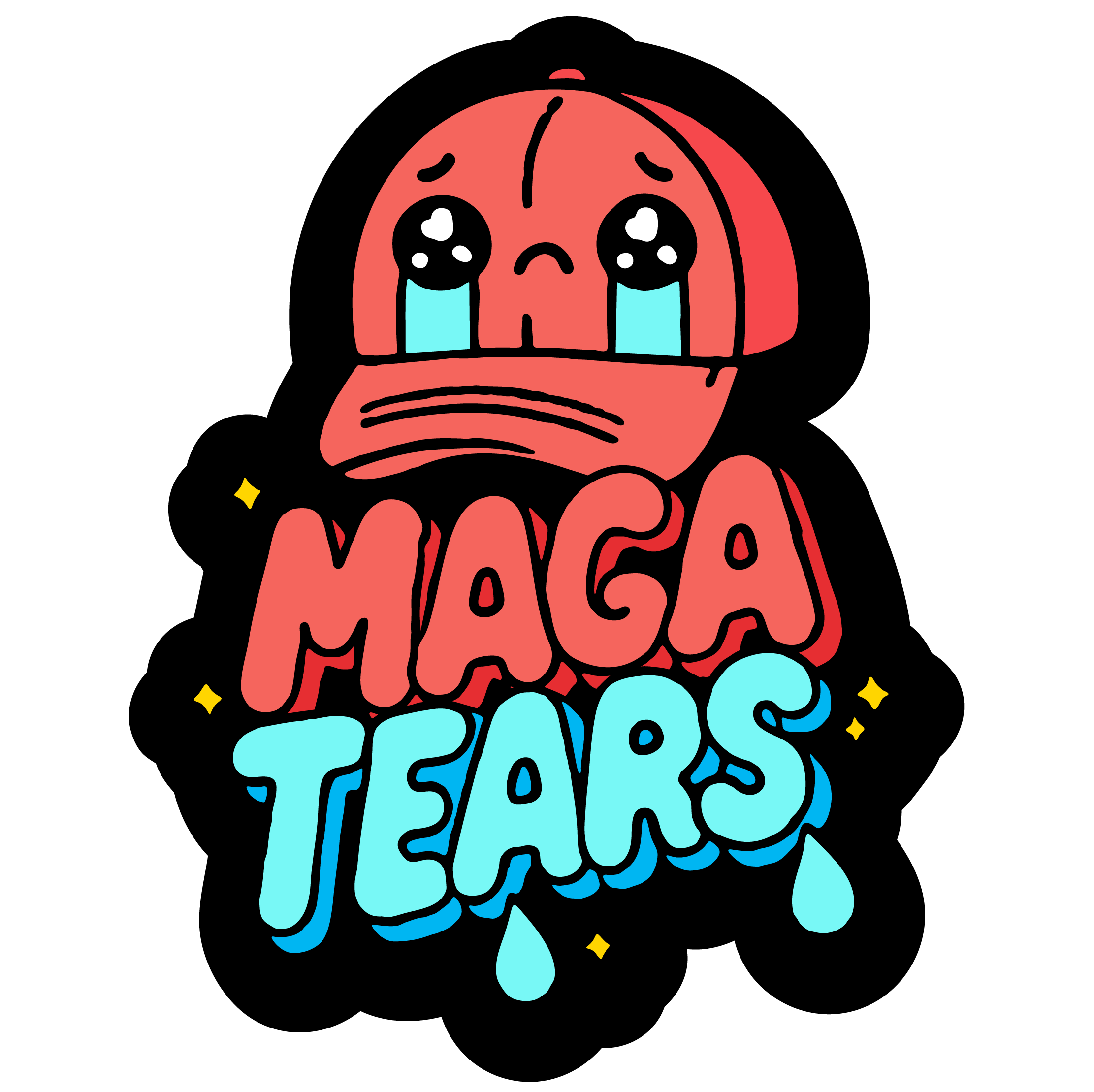 Maga Tears Vinyl Sticker