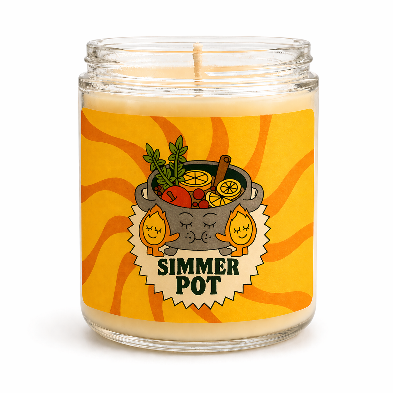 Simmer Pot - 8 oz Glass Candle